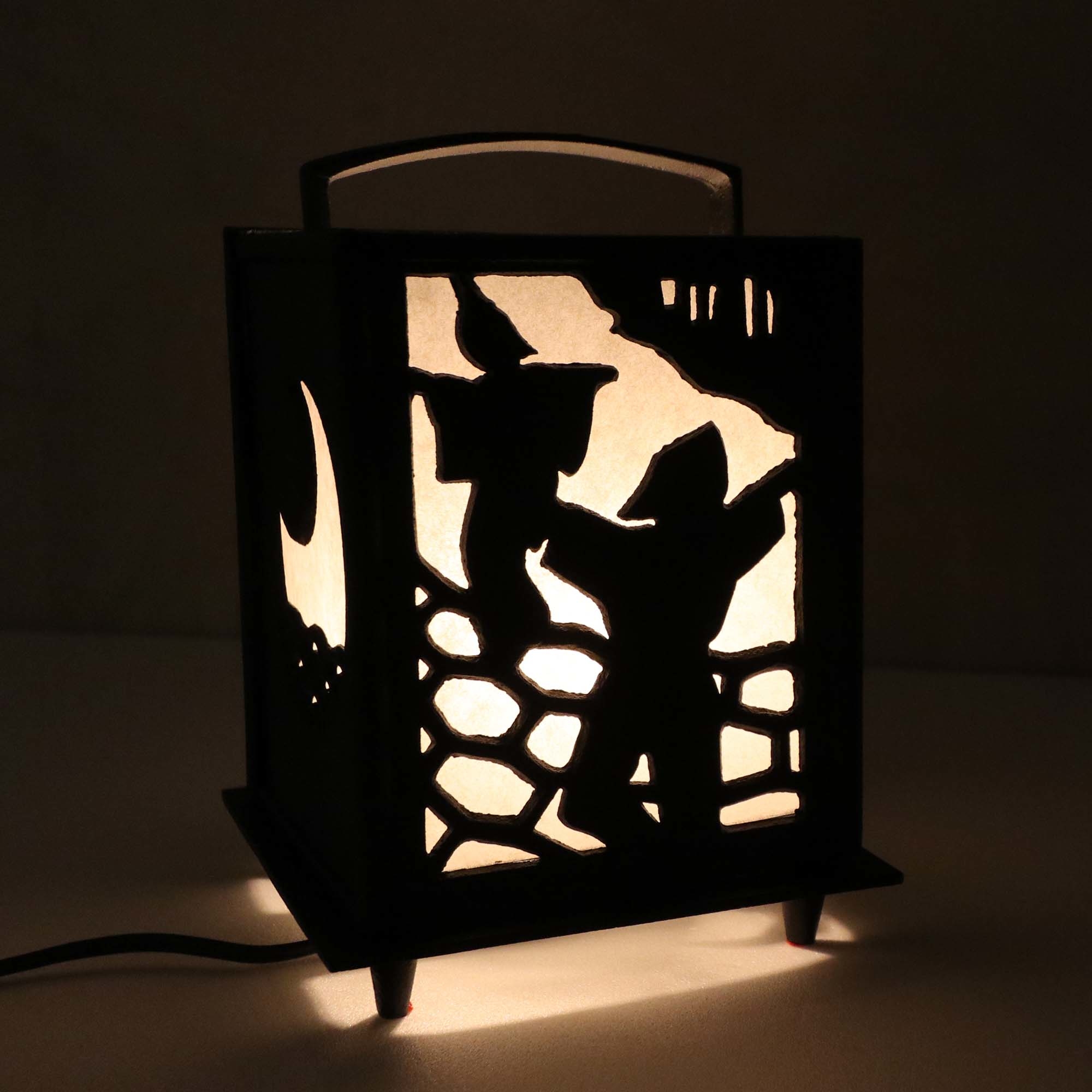 【高岡銅器】民謠 置行燈(鐵製)