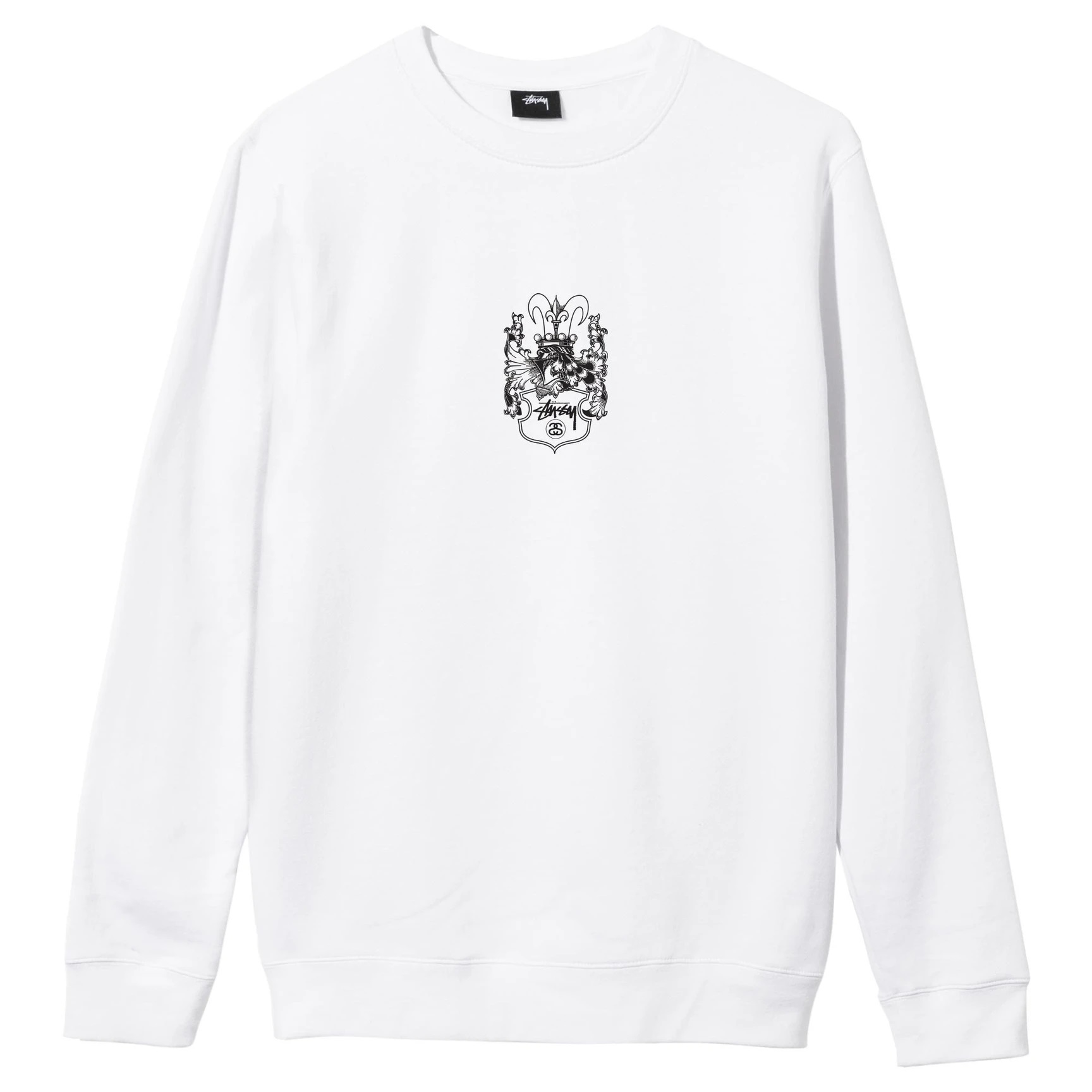 STÜSSY TRUE TO THIS CREW WHITE