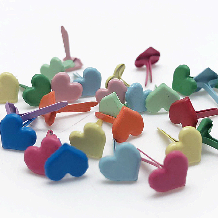 造型兩腳釘 | 愛心5 (8mm)  #T9003