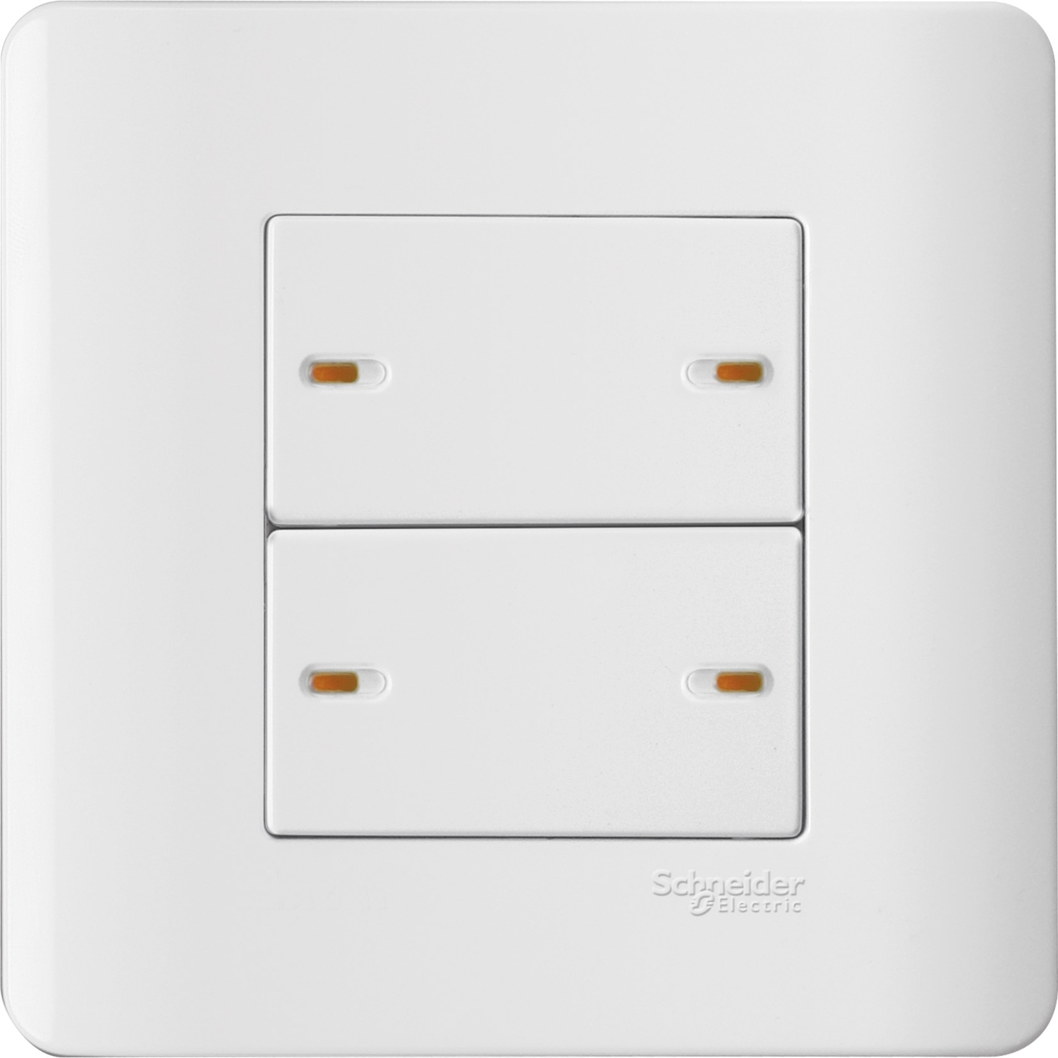 施耐德 E8000 ZENcelo 16AX 四位單控平觸開關掣連開關指示 E8434/1