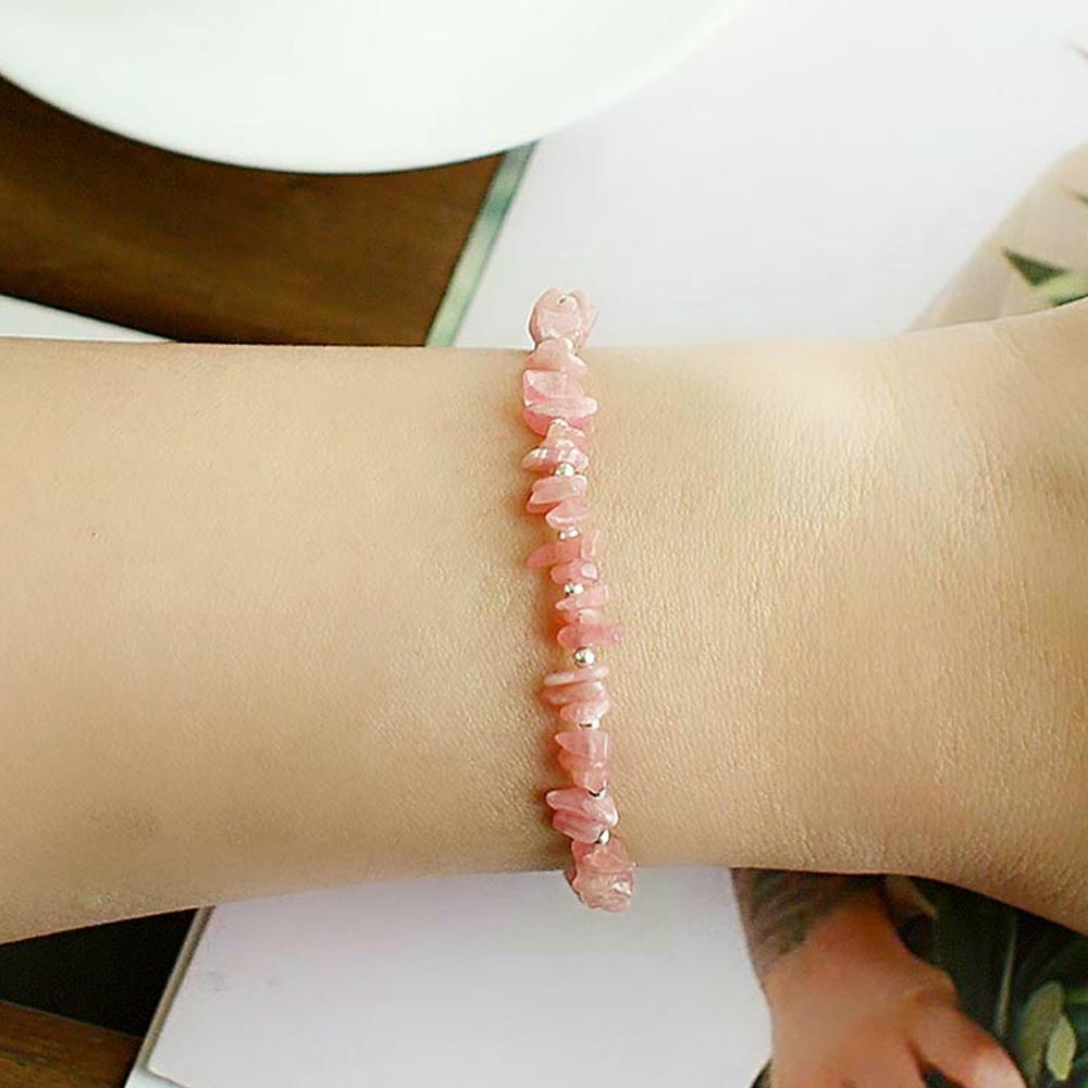 印加玫瑰純銀手鍊(紅紋石)/SB936