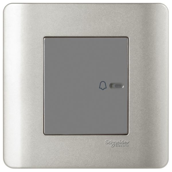 施耐德 E8000 睿雅 10A 平觸門鐘按手掣 E8431BP1