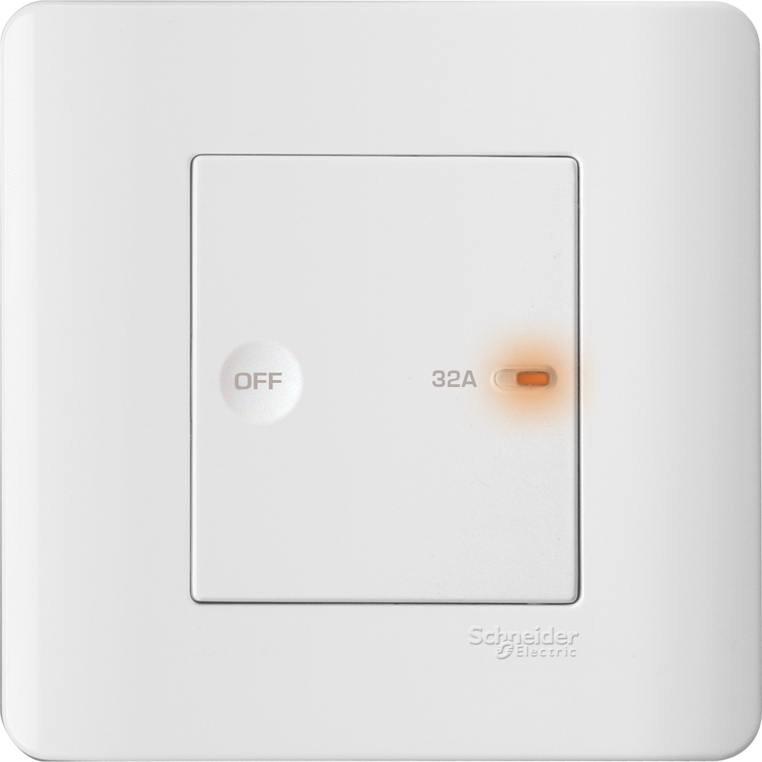 施耐德 E8000 睿雅 32A 單位平觸雙極開關掣連指示燈 E8431D32