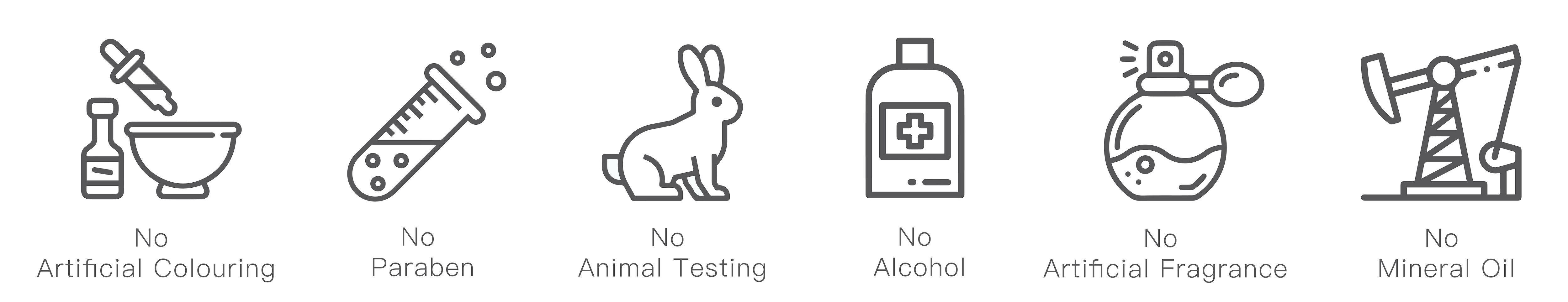 所有產品都不含酒精不含人造香料不含人造色素不含礦物油不含防腐劑不做動物測試