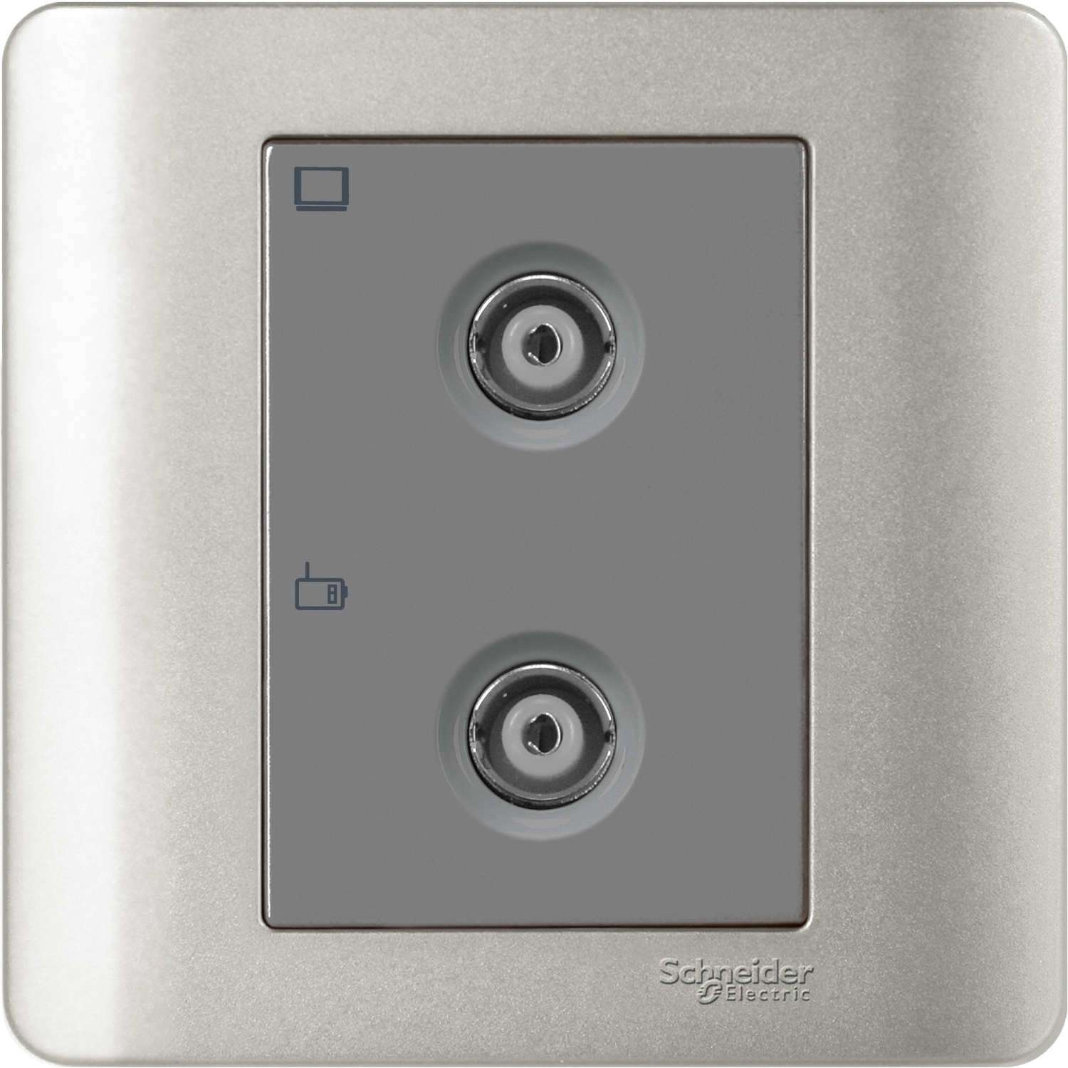 施耐德 E8000 睿雅 兩位電視/收音機天線主板插座 E8432TVFMM