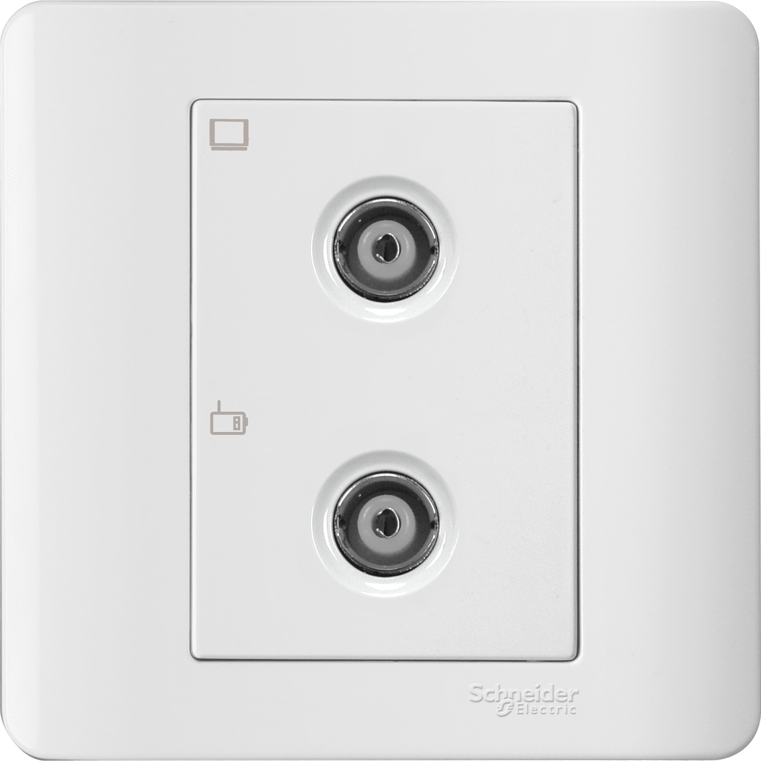 施耐德 E8000 睿雅 兩位電視/收音機天線主板插座 E8432TVFMM