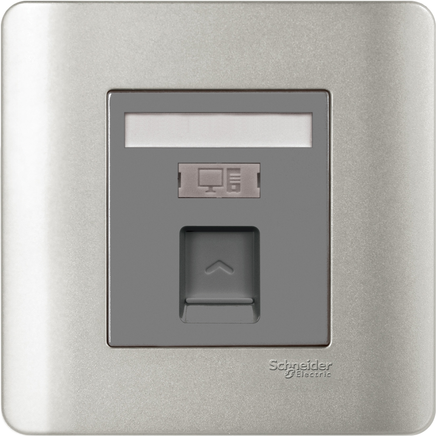 施耐德 E8000 睿雅 單位RJ45 5e類數據插座, Keystone面板備防塵活門 E8431RJS/5