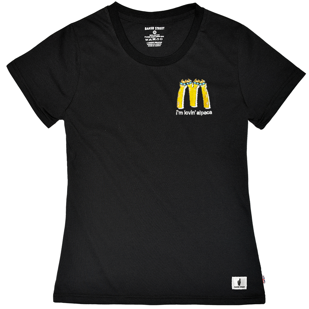 Embroidery -I'm Lovin' Alpaca 麥當駝 女版 刺繡