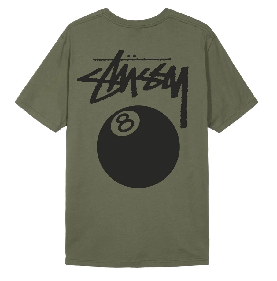 [現貨] STUSSY 8 BALL PIGMENT TEE OLIVE
