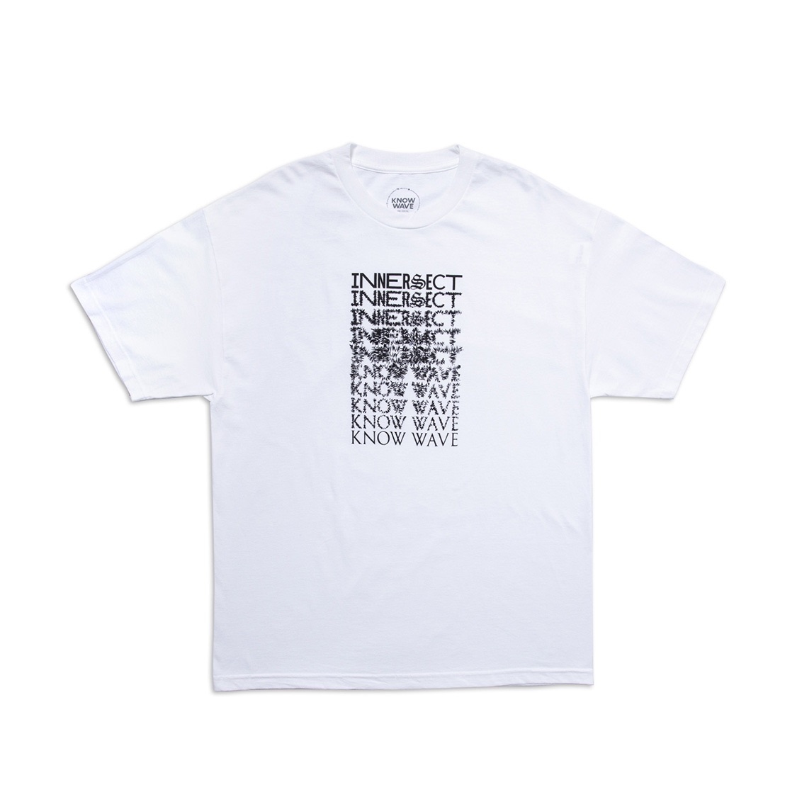 KNOW WAVE X INNERSECT 字體 漸變 短袖