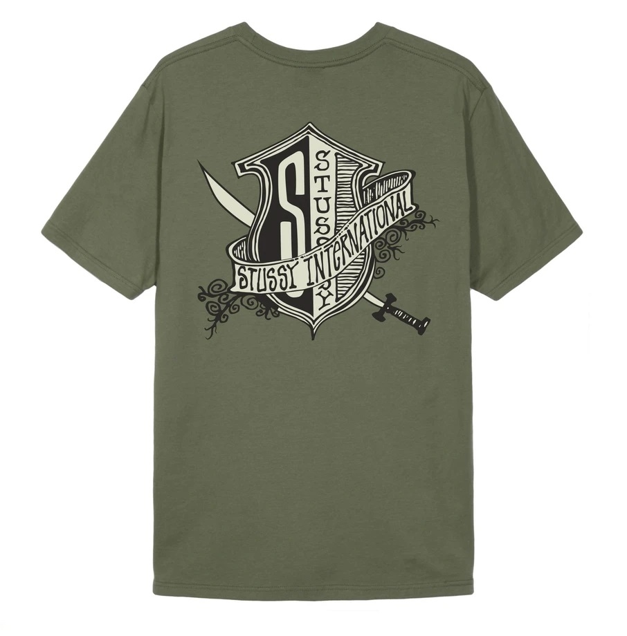 [現貨] STUSSY COAT OF ARMS TEE OLIVE