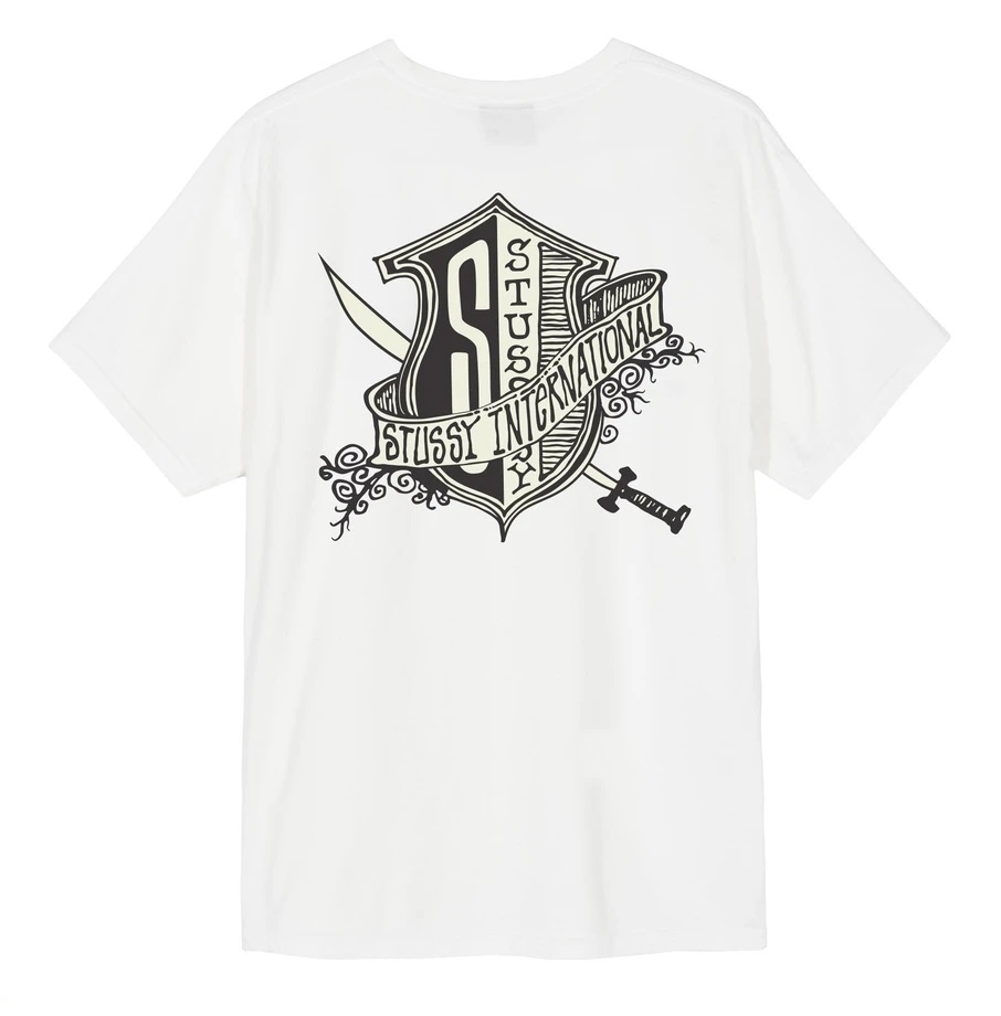 [現貨] STUSSY COAT OF ARMS TEE NATURAL