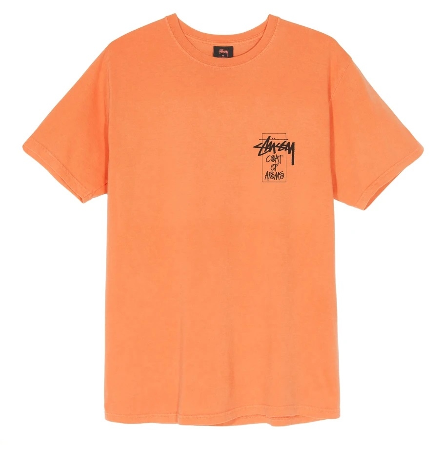 [現貨] STUSSY COAT OF ARMS TEE NEON ORANGE