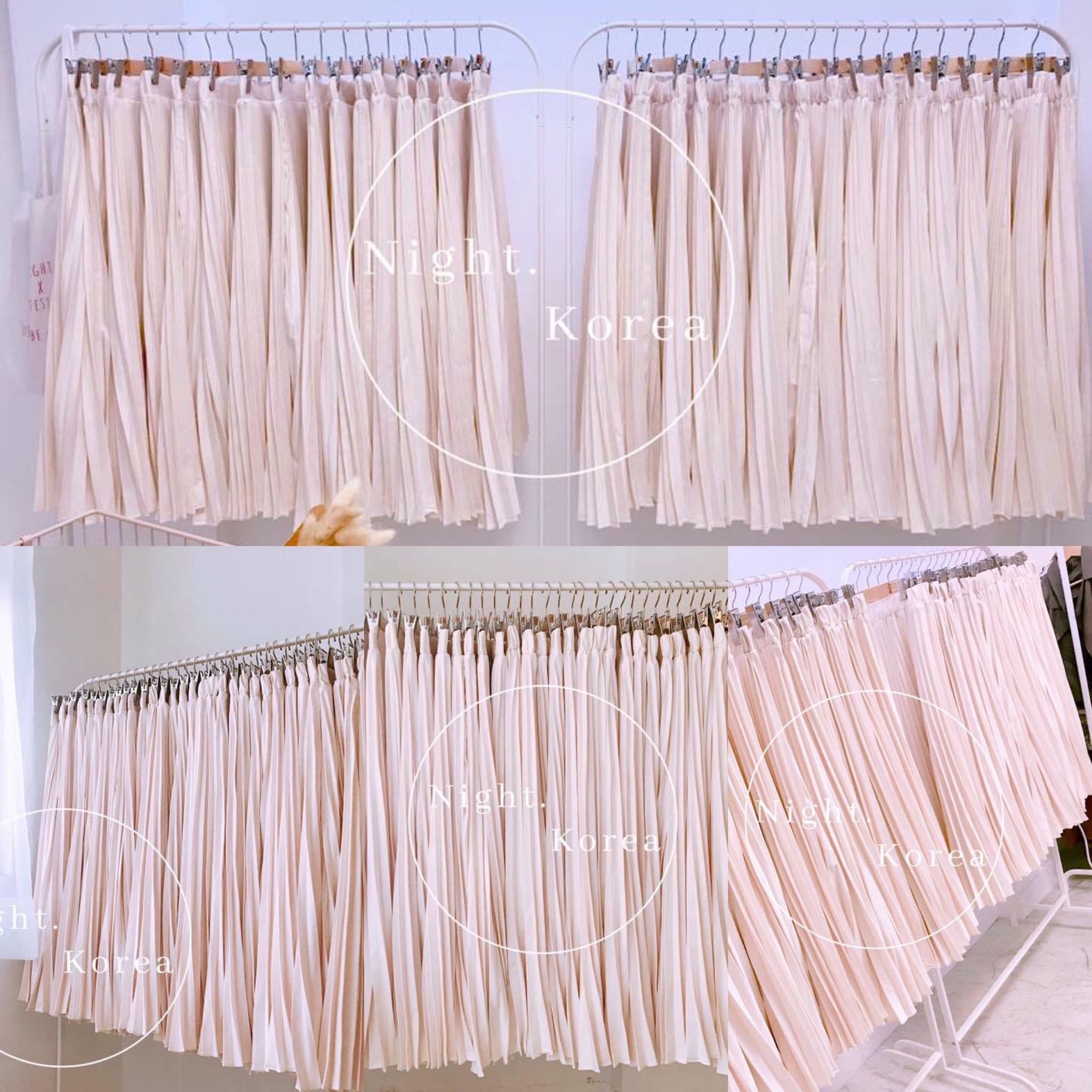 強勢復出高質感仙女絲柔百褶裙