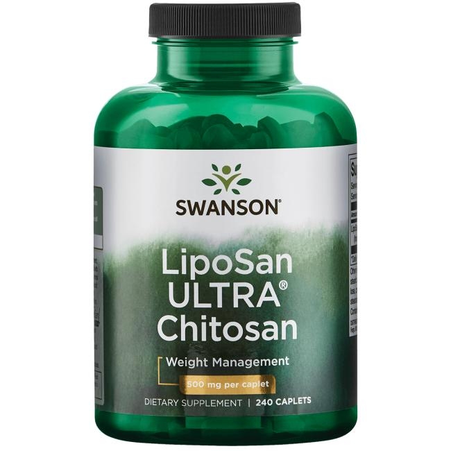 【Swanson 】水溶性甲殼素500mg 240顆 LipoSan ULTRA Chitosan