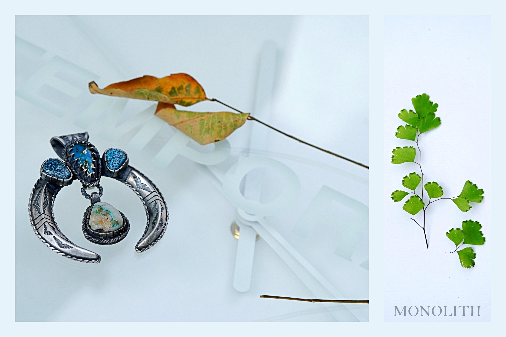 Ithaca Peak 打印舊化月牙 【 項鍊 】