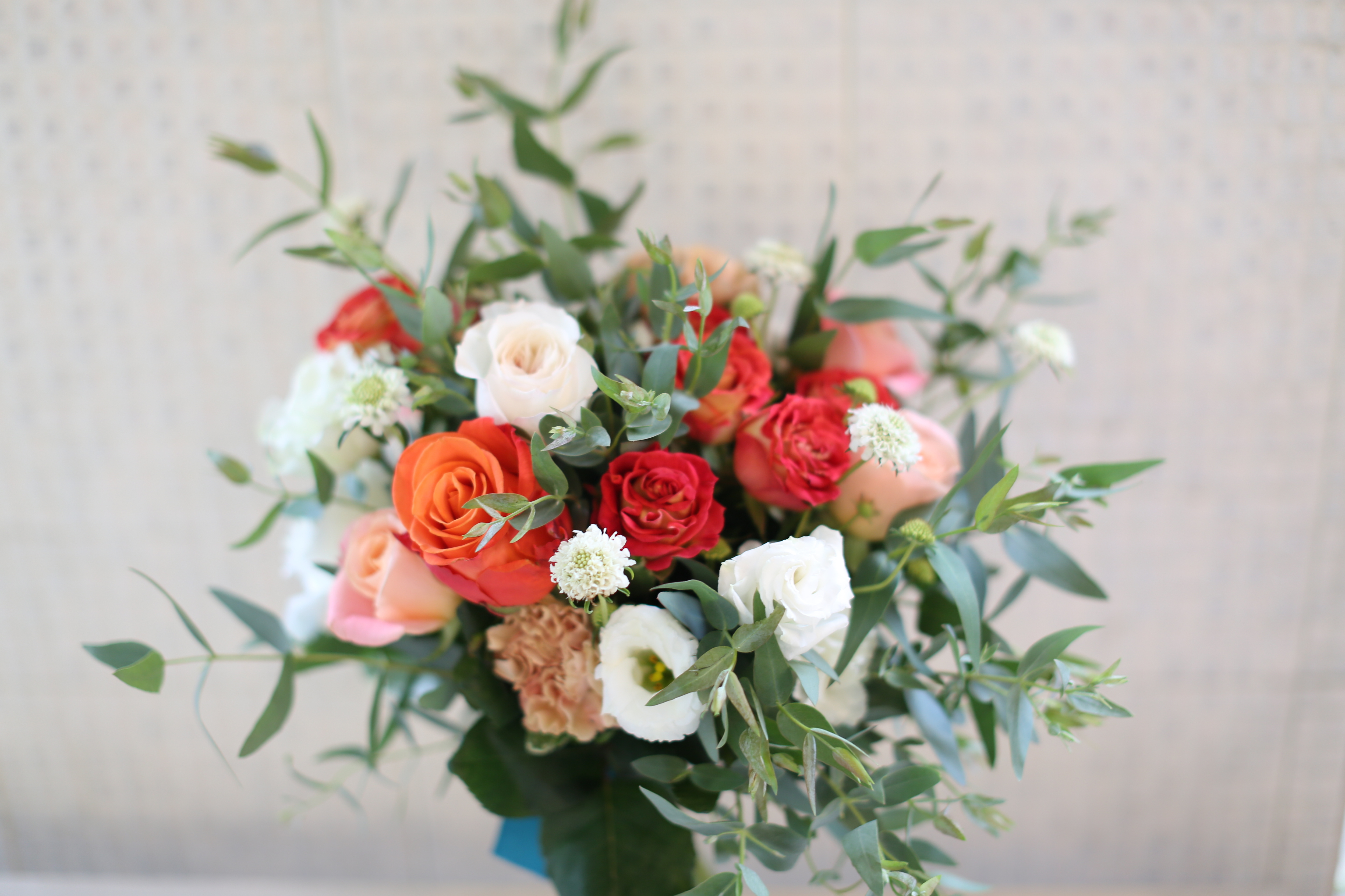 橘采星光 新娘捧花