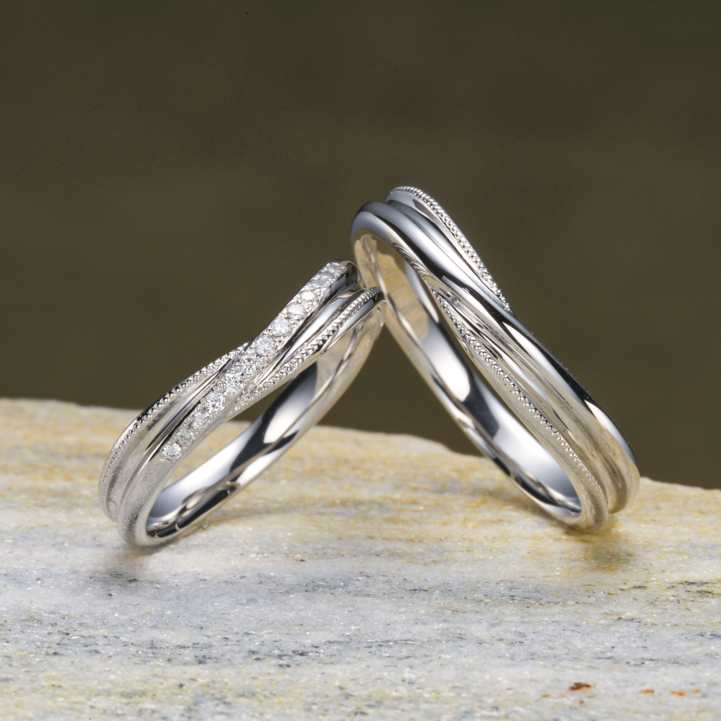 Anelli di Ginza - ABBRACCIO 鉑金 (Pt900) 結婚戒指