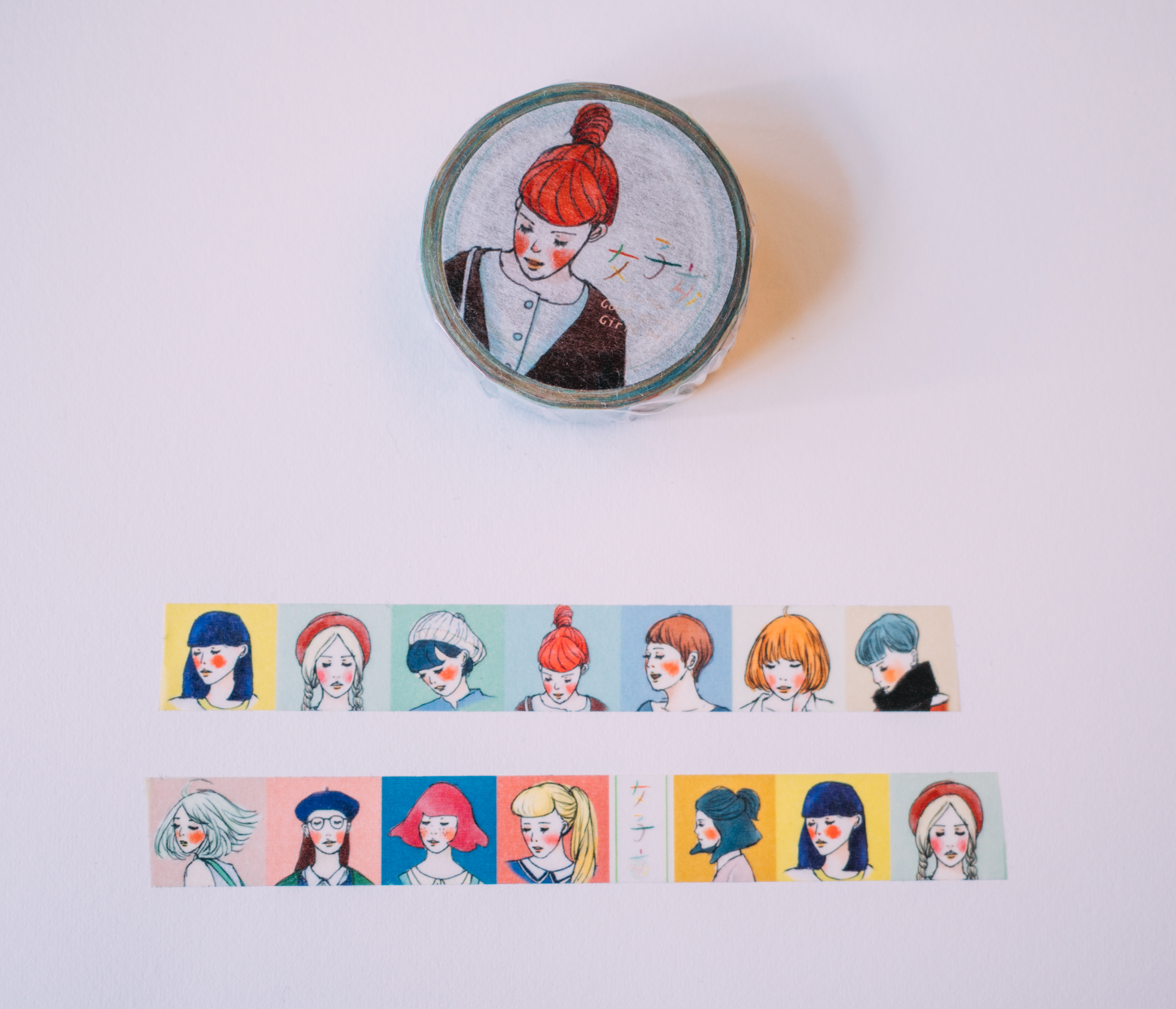 女子亥紙膠帶 女孩排排站｜甜蜜生活