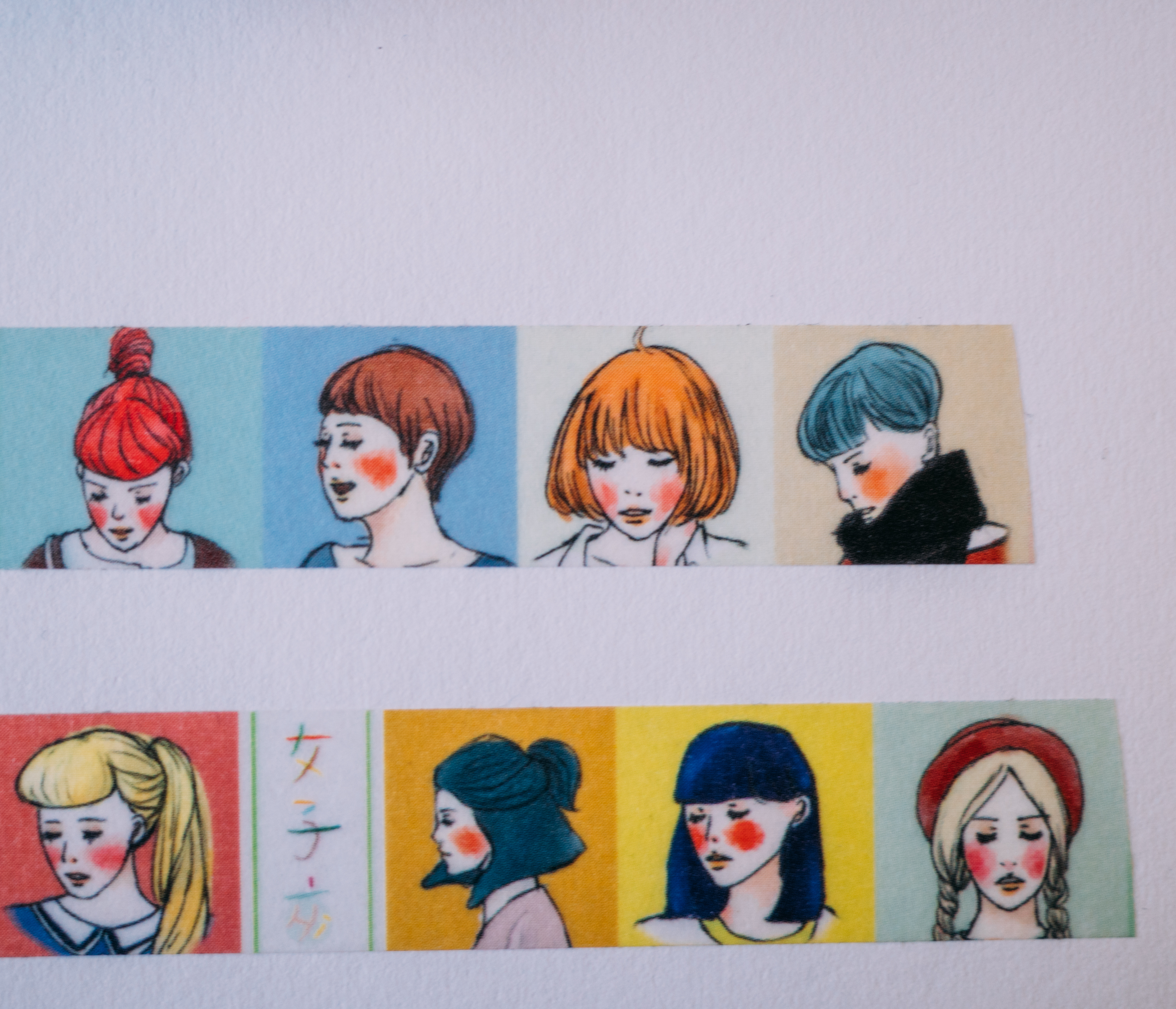 女子亥紙膠帶 女孩排排站｜甜蜜生活