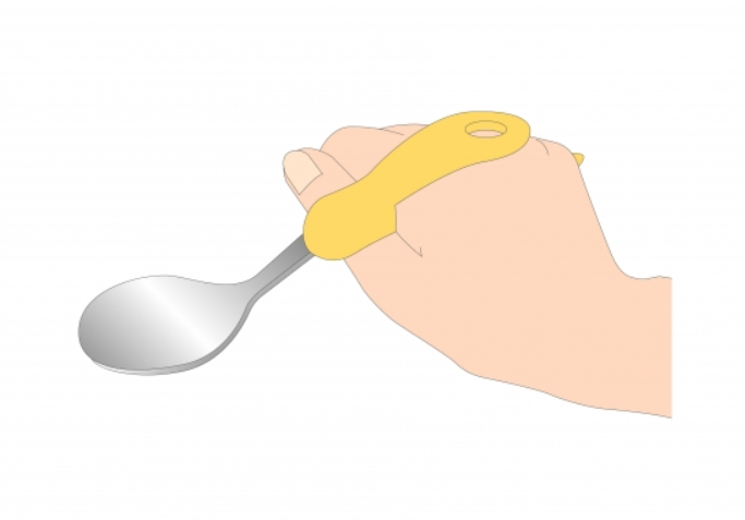 日本製【青芳】變形手柄湯匙 (度身調節手型)