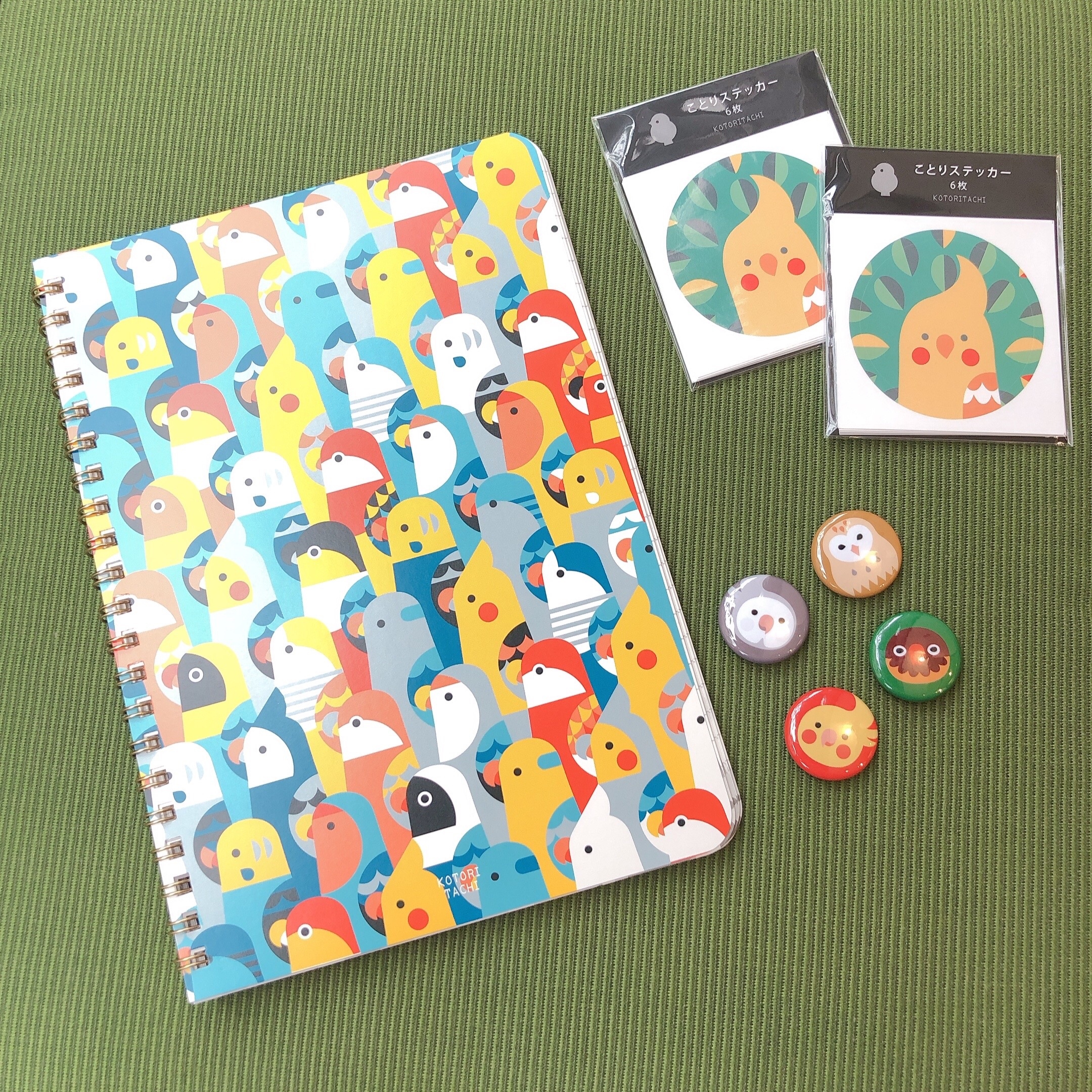 Kotori Tachi 小鳥線條筆記本