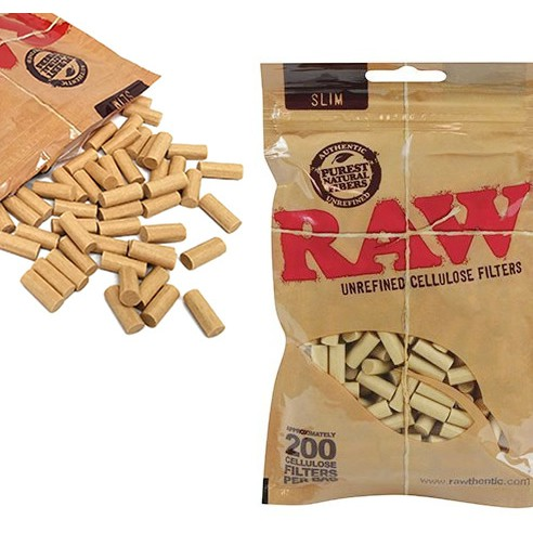 🇪🇸RAW - 未精製纖維素棉濾嘴 （6 mm / 200入）