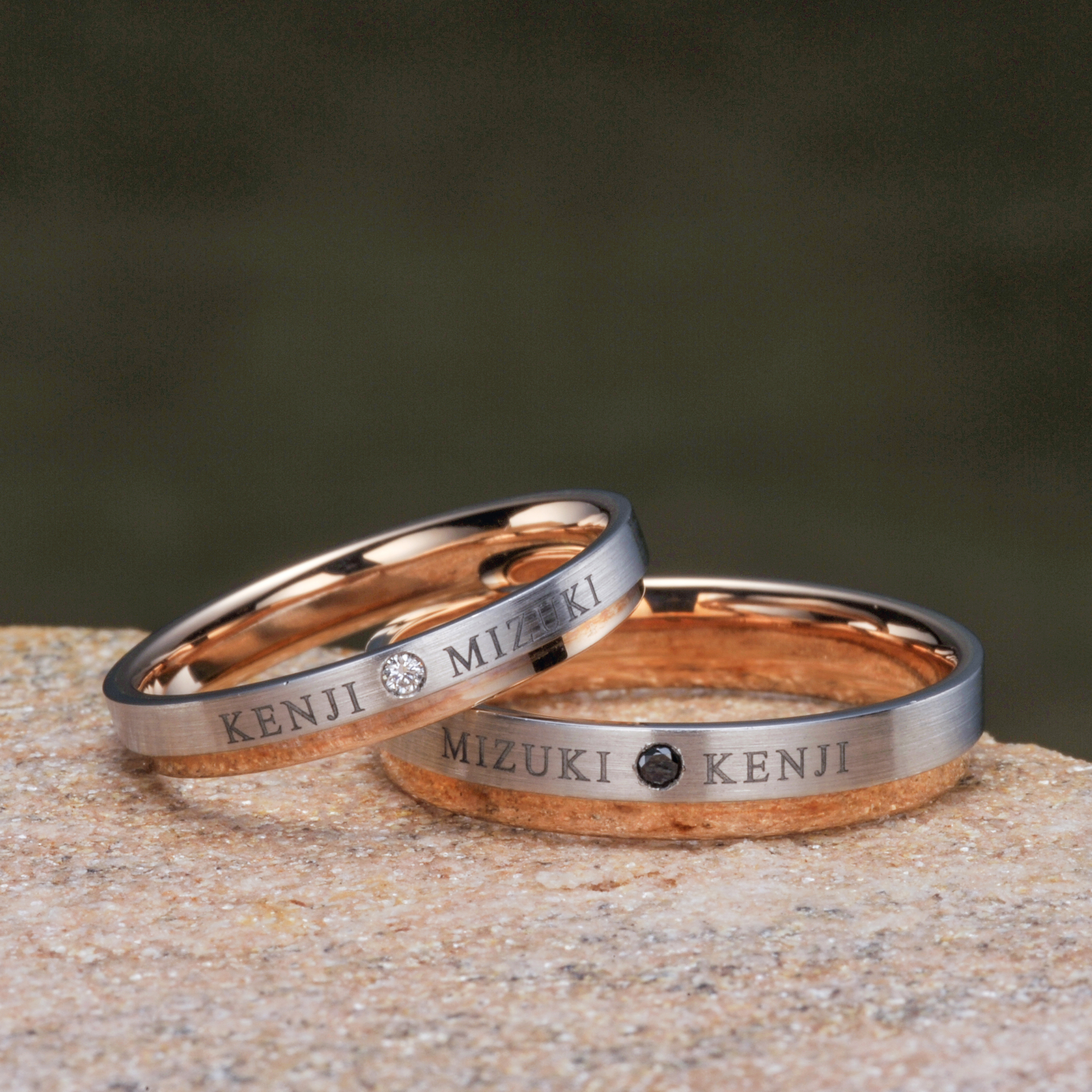 Anelli di Ginza - INTESA 鉑金 (Pt900)/ 18K玫瑰金 結婚戒指