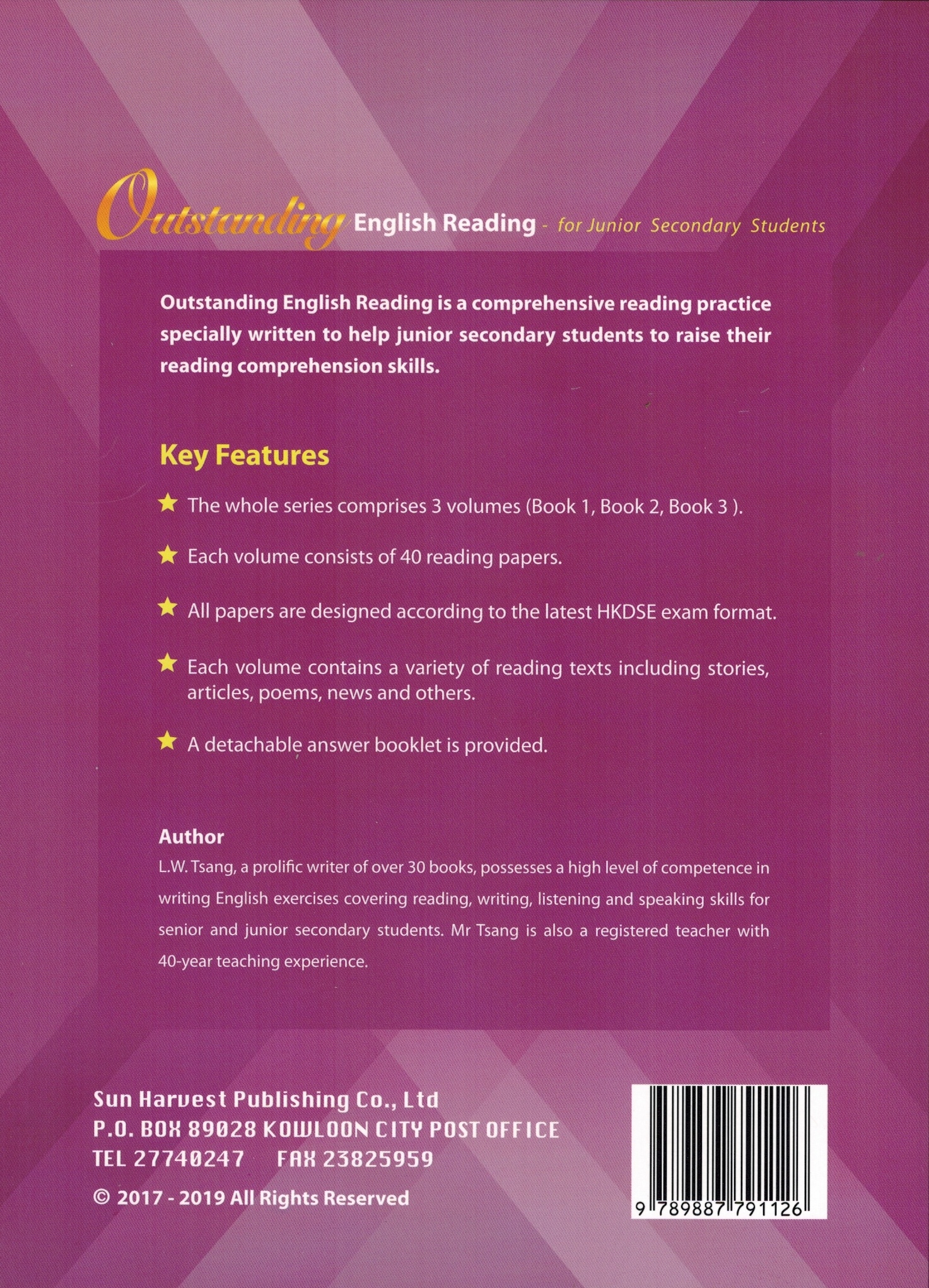 Outstanding English Reading for Junior Secondary Students Book 2 (With Detailed Ans. Booklet)