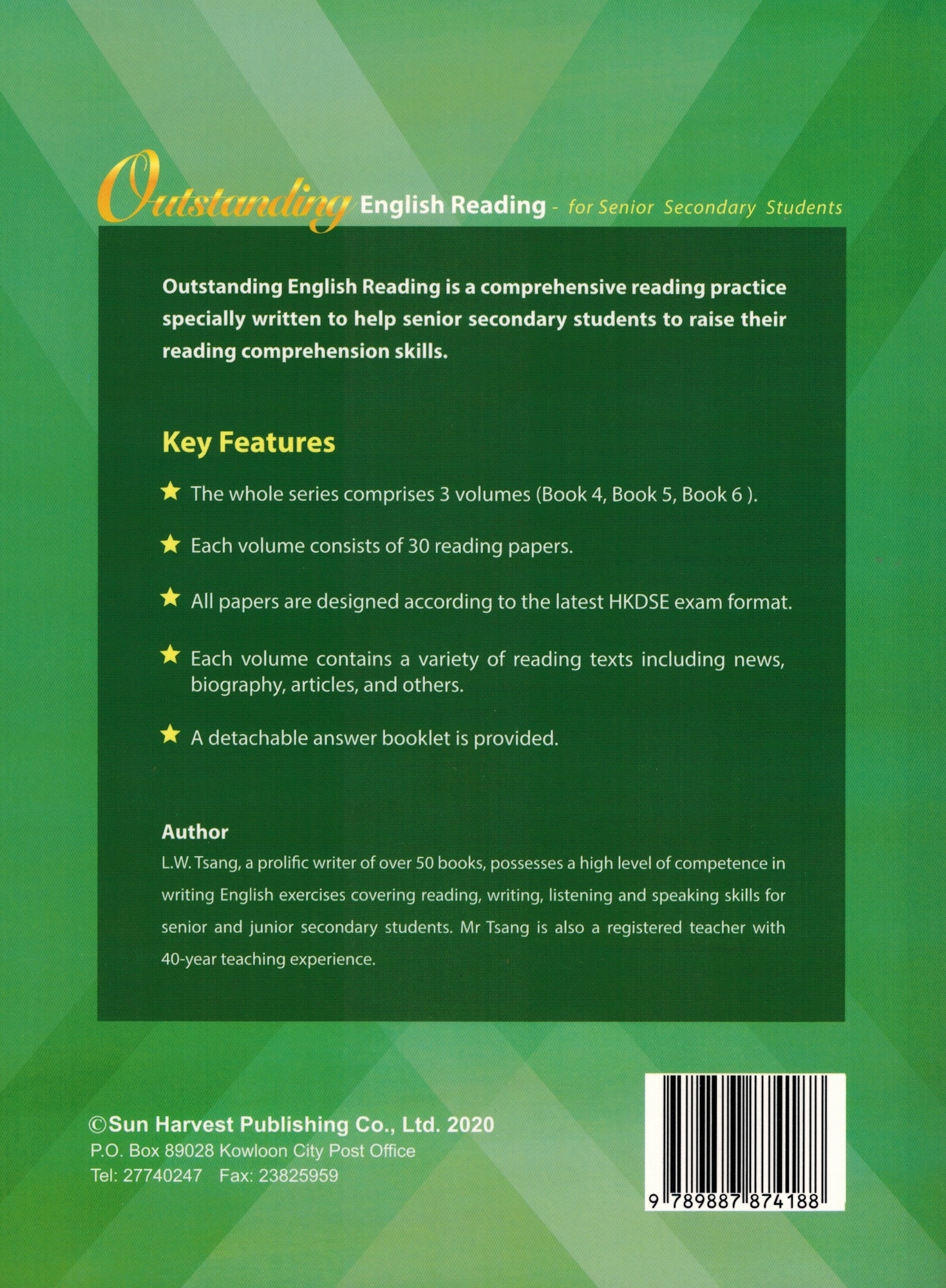 Outstanding English Reading for Senior Secondary Students Book 4 (With Detailed Ans. Booklet)