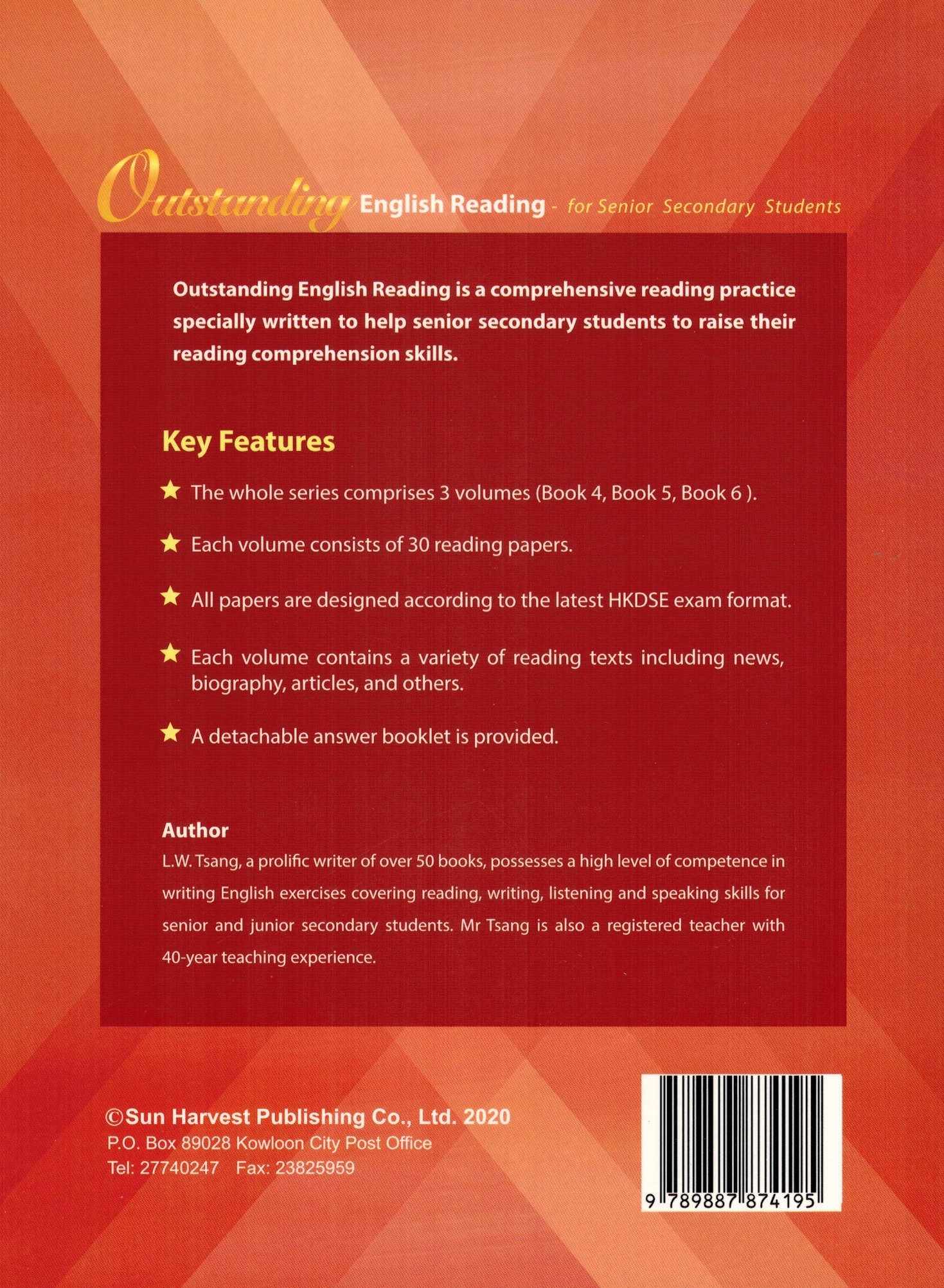 Outstanding English Reading for Senior Secondary Students Book 5 (With Detailed Ans. Booklet)
