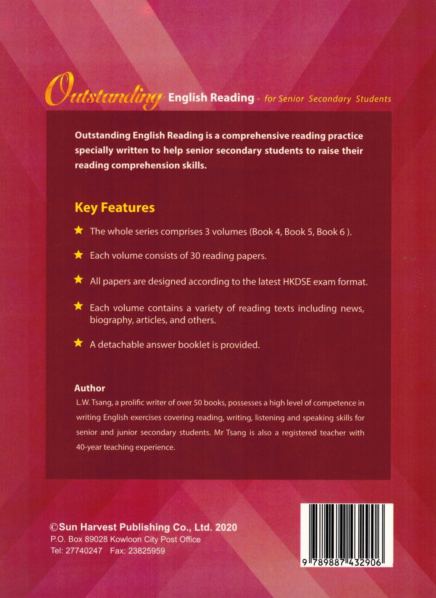 Outstanding English Reading for Senior Secondary Students Book 6 (With Detailed Ans. Booklet)
