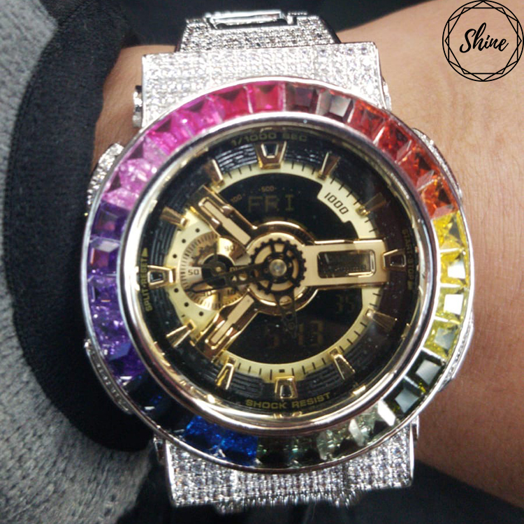 GA-110GB-1A 銀色彩虹圈全套