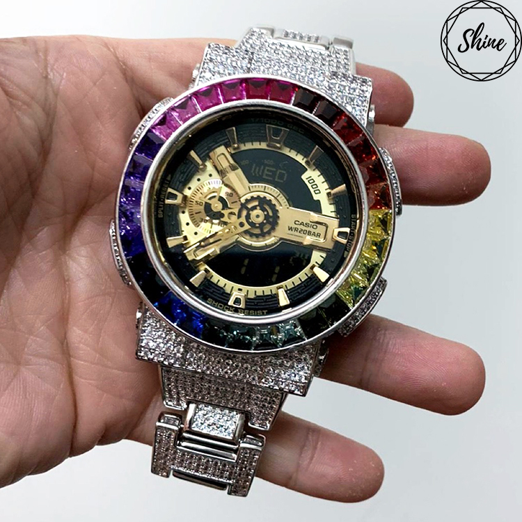 GA-110GB-1A 銀色彩虹圈全套