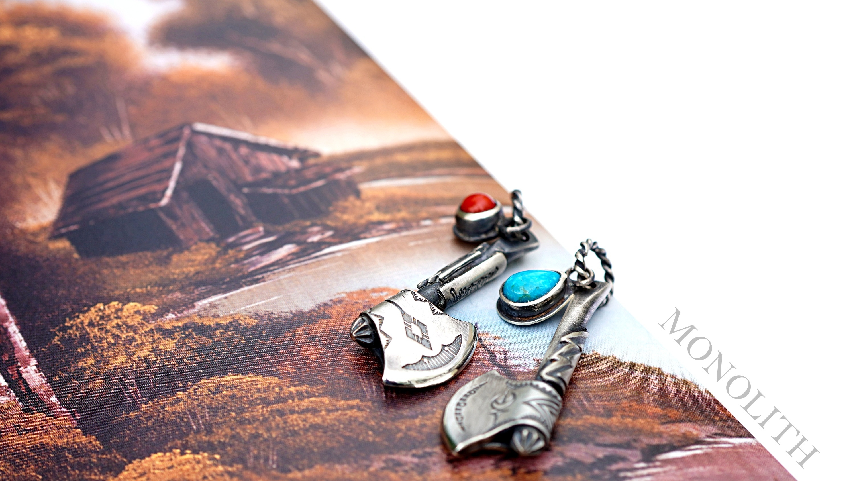 舊化打印斧頭 【 吊墜 】