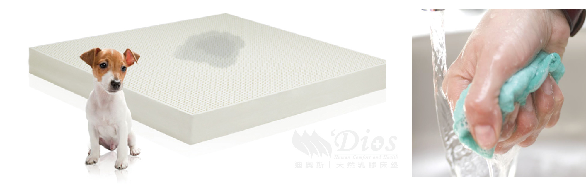 乳膠床墊清洗,乳膠床墊弄髒,乳膠床墊保養,迪奧斯