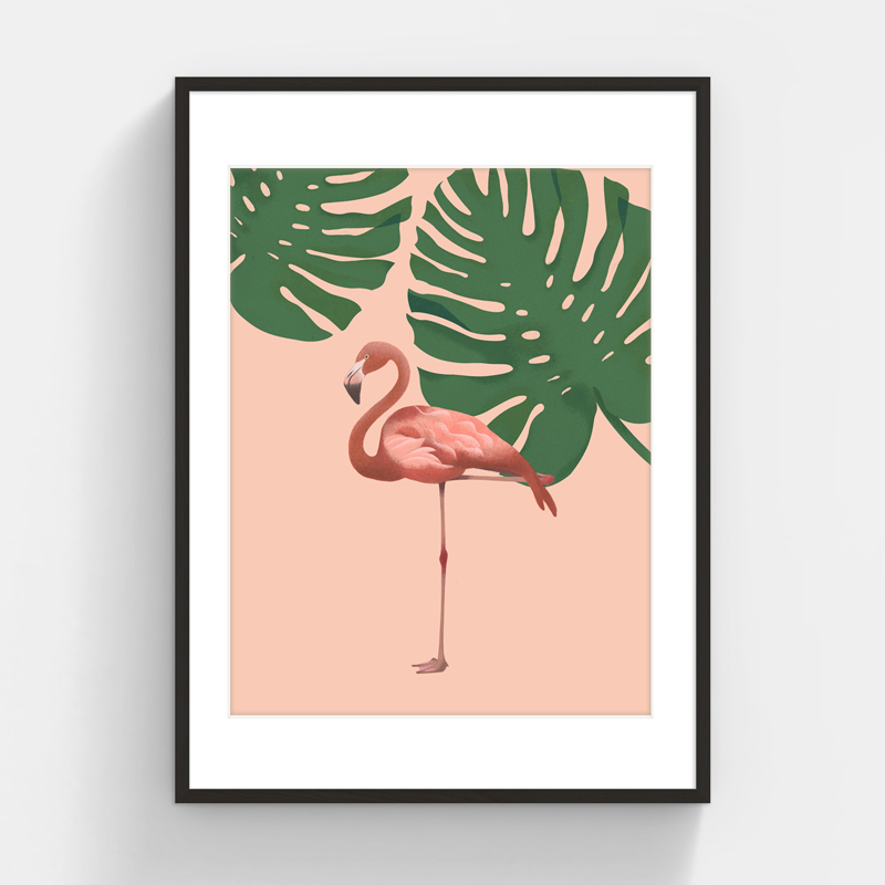 劉冰野〈火烈鳥 Flamingo I〉限量版畫