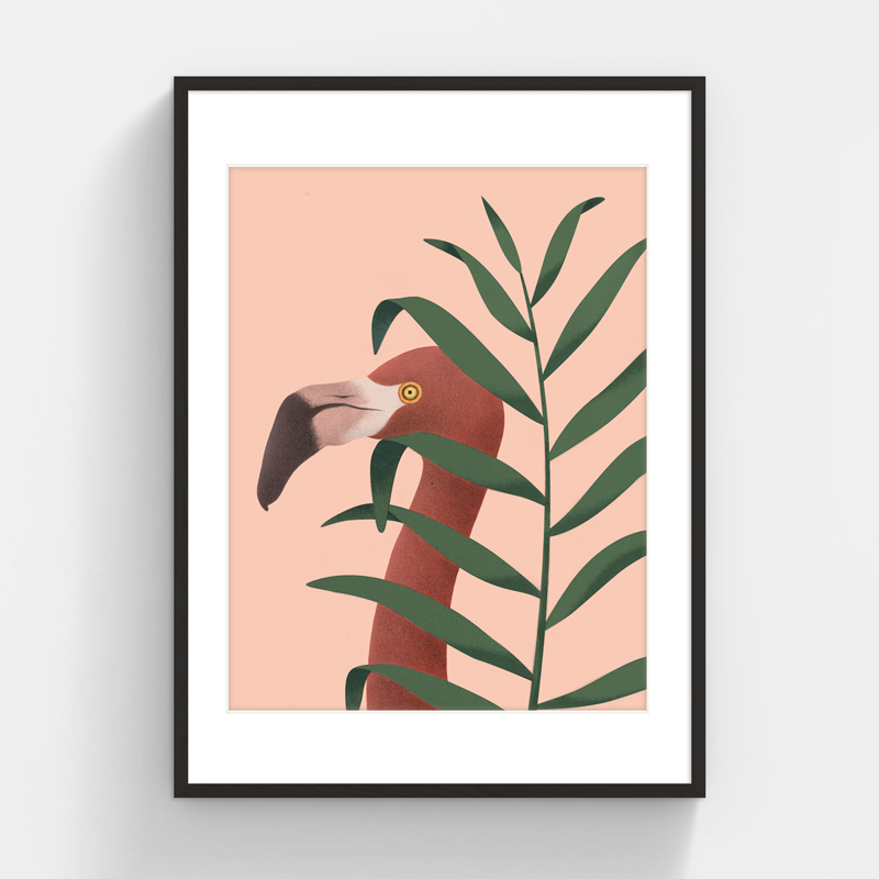 劉冰野〈火烈鳥 Flamingo III〉限量版畫