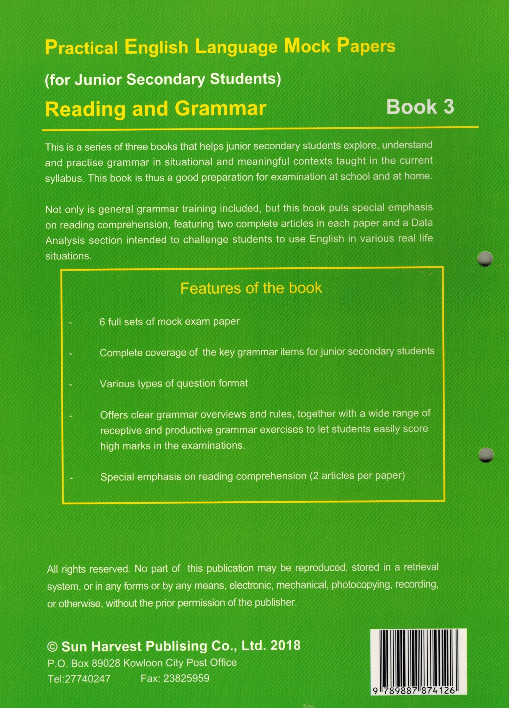 Practical Eng Lang Mock Papers for JSS (Reading & Grammar) Book 3 (w/ Detailed Answer)