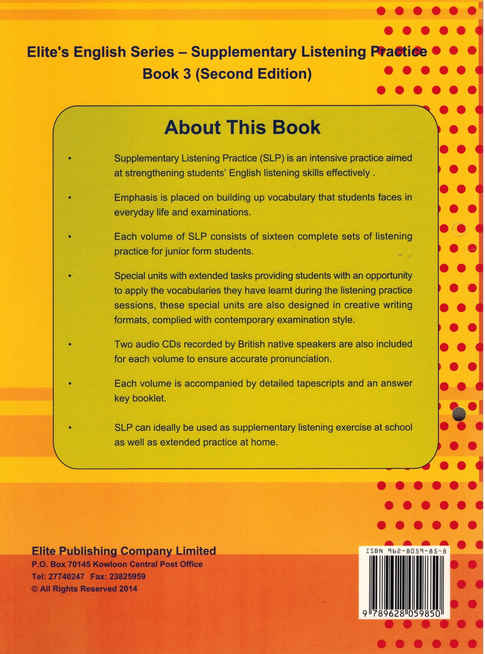 Supplementary Listening Practice Book 3 (with 2 CDs, Tapescript & Ans.) Second Edition