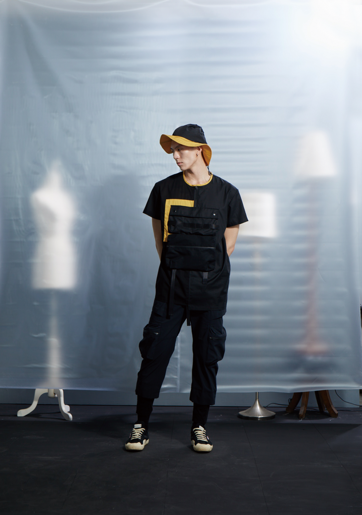 【Last 】雙層忍者褲 - 黑