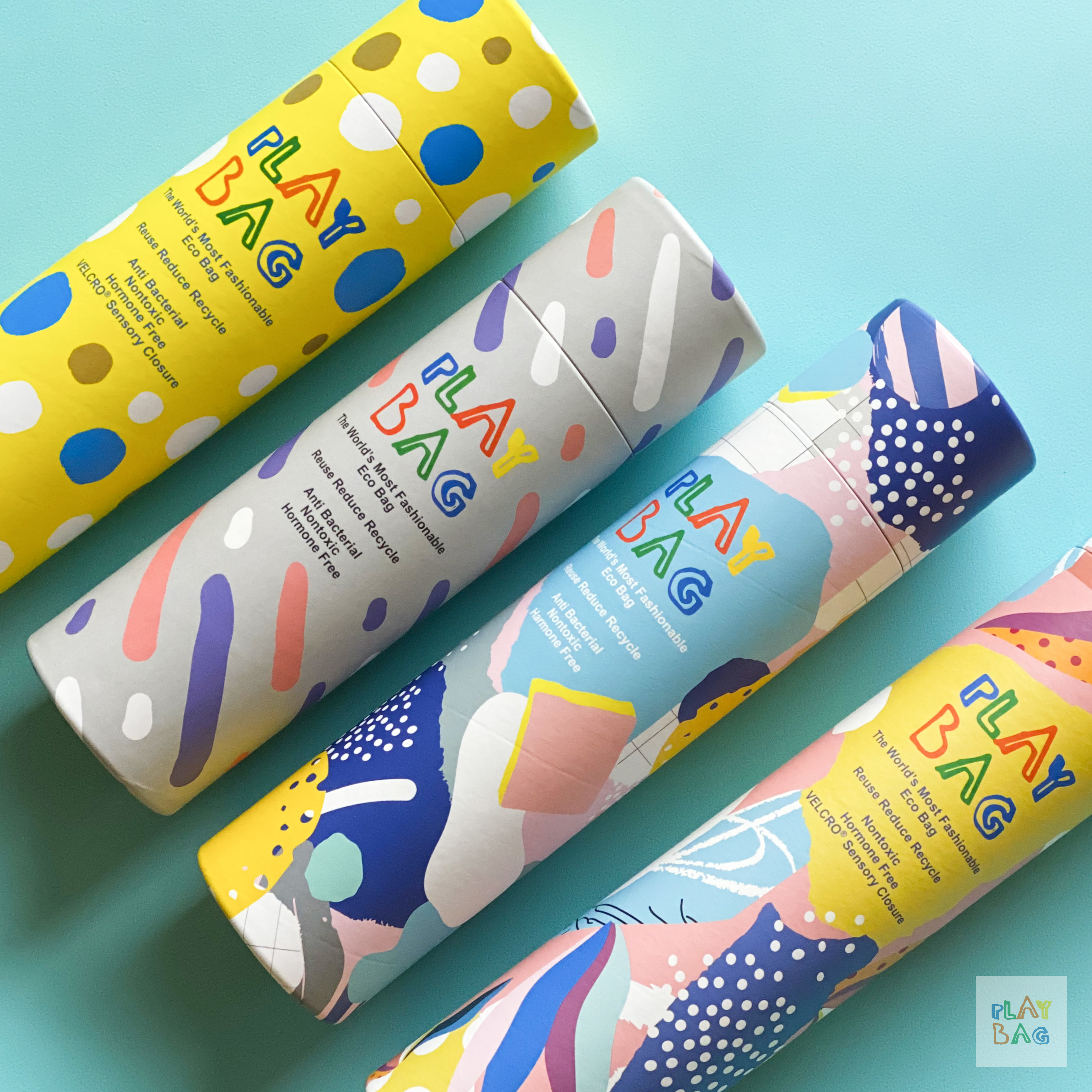 PLAY BAG 四款精選組合-大中小型環保袋 34入