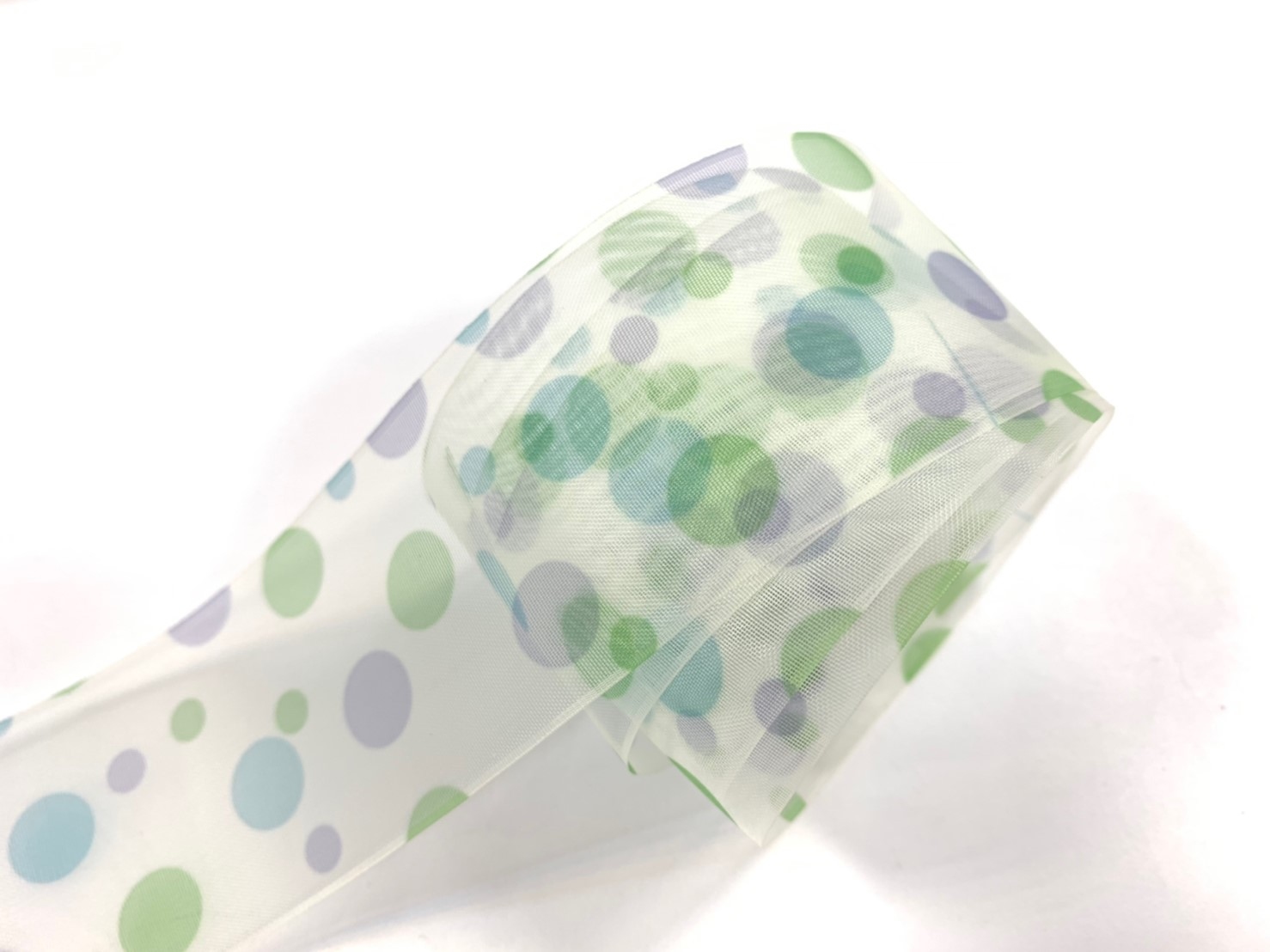 日系水彩點點/特薄網紗/38mm