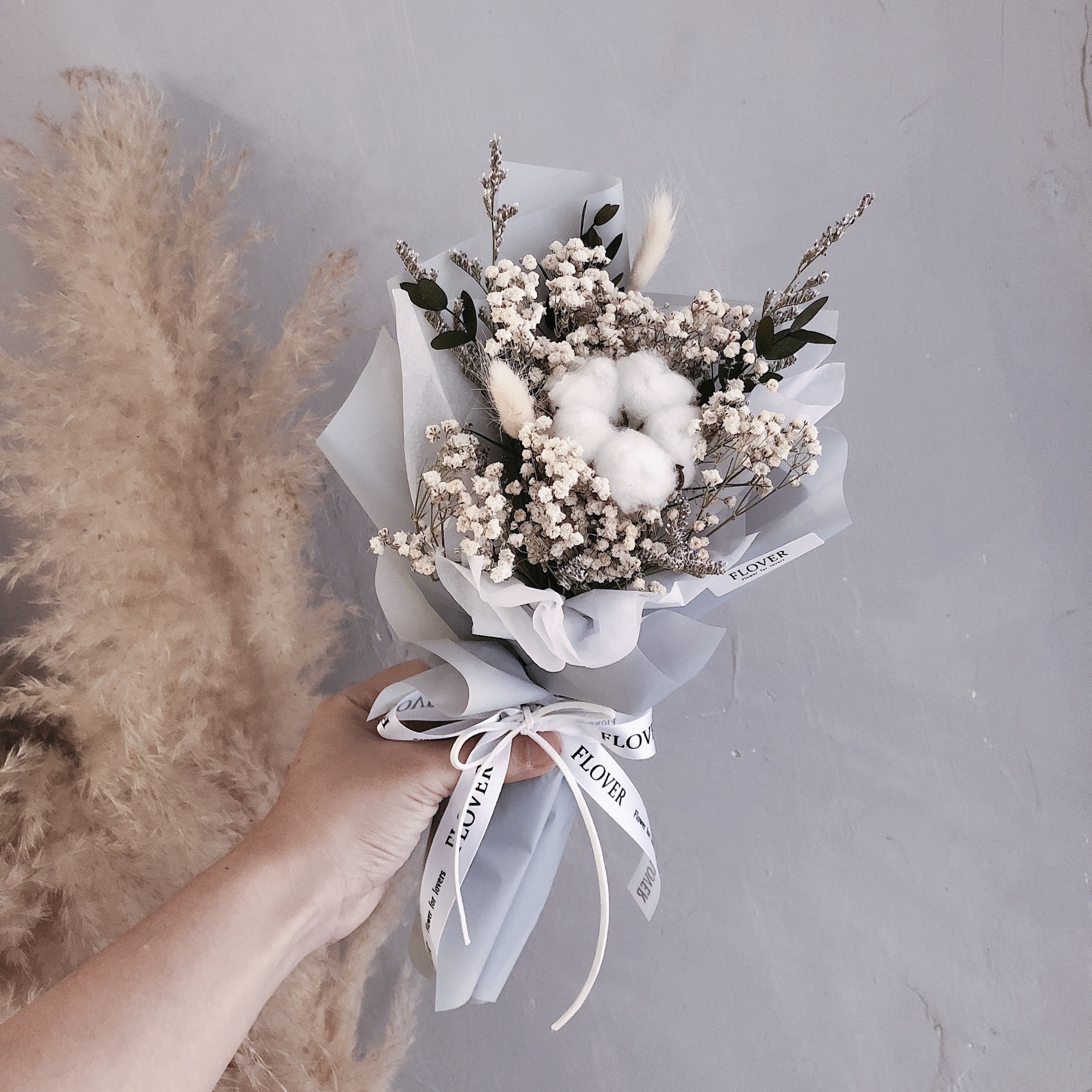 單朵棉花花束 單朵棉花花束
