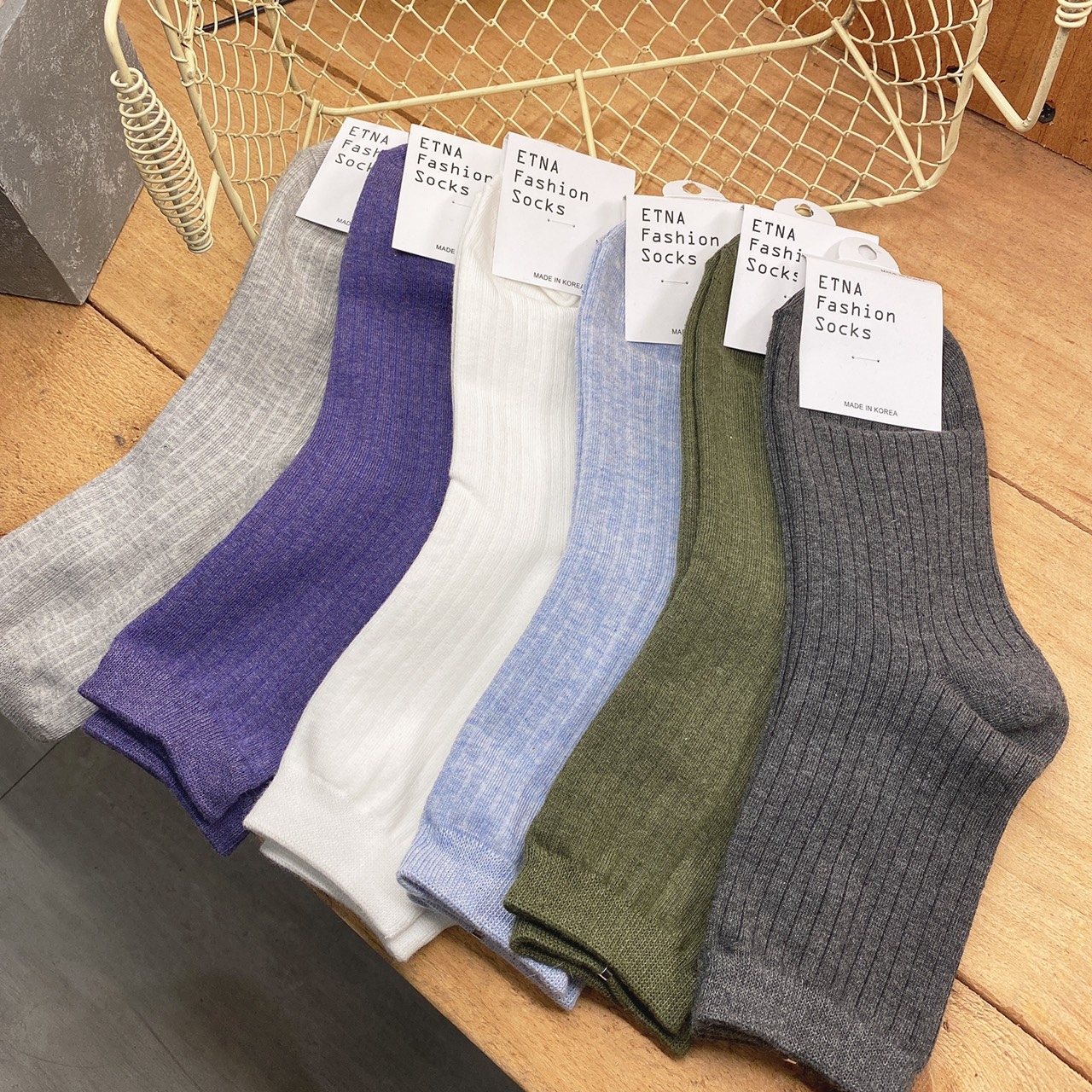 韓國素色襪/十一色