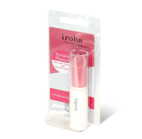 〔日本原裝進口〕iroha stick (スティック) 唇膏震動器 (甜心粉 × 白)