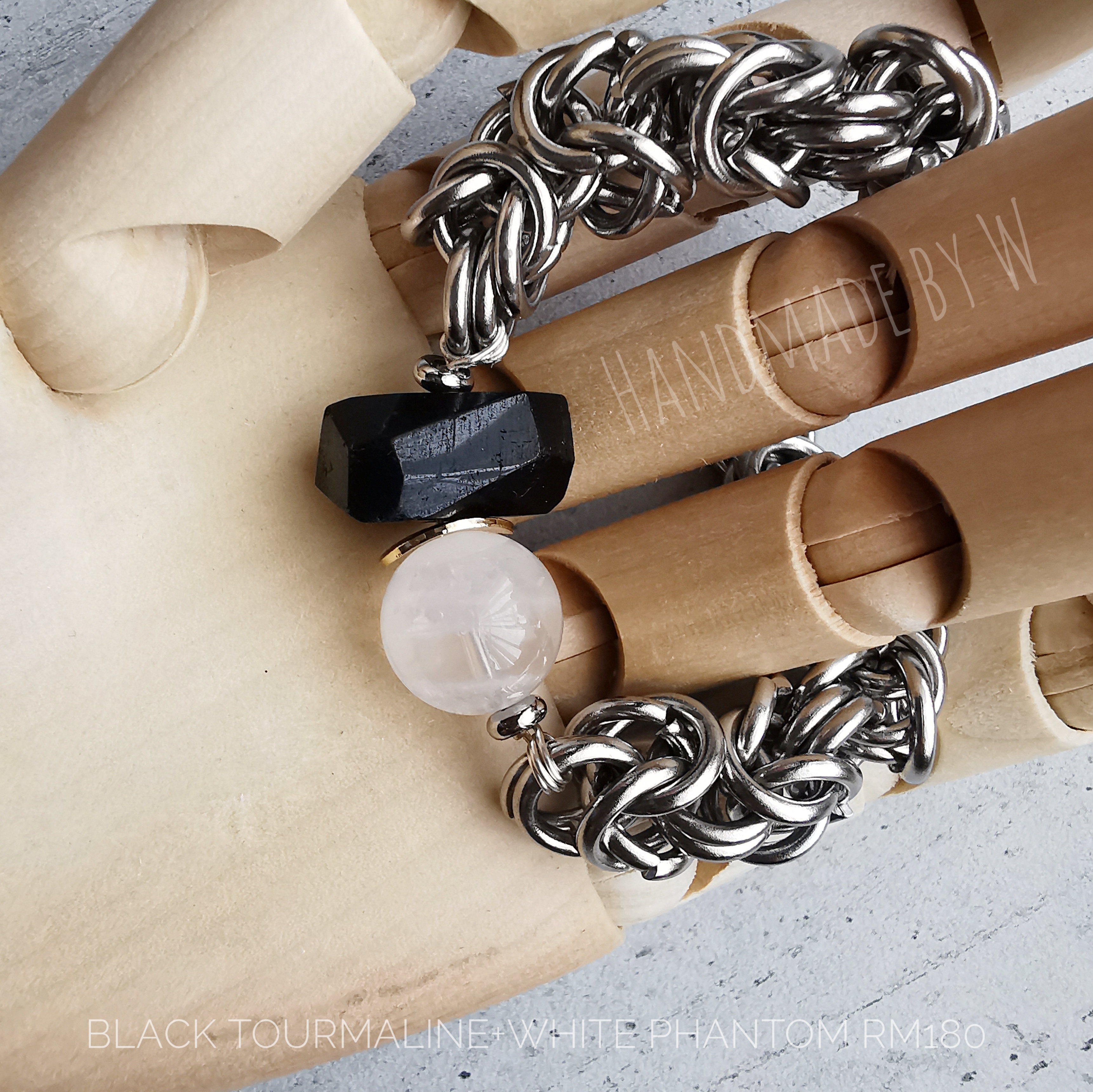 Byzantine Chain Chunky Beads Bracelet