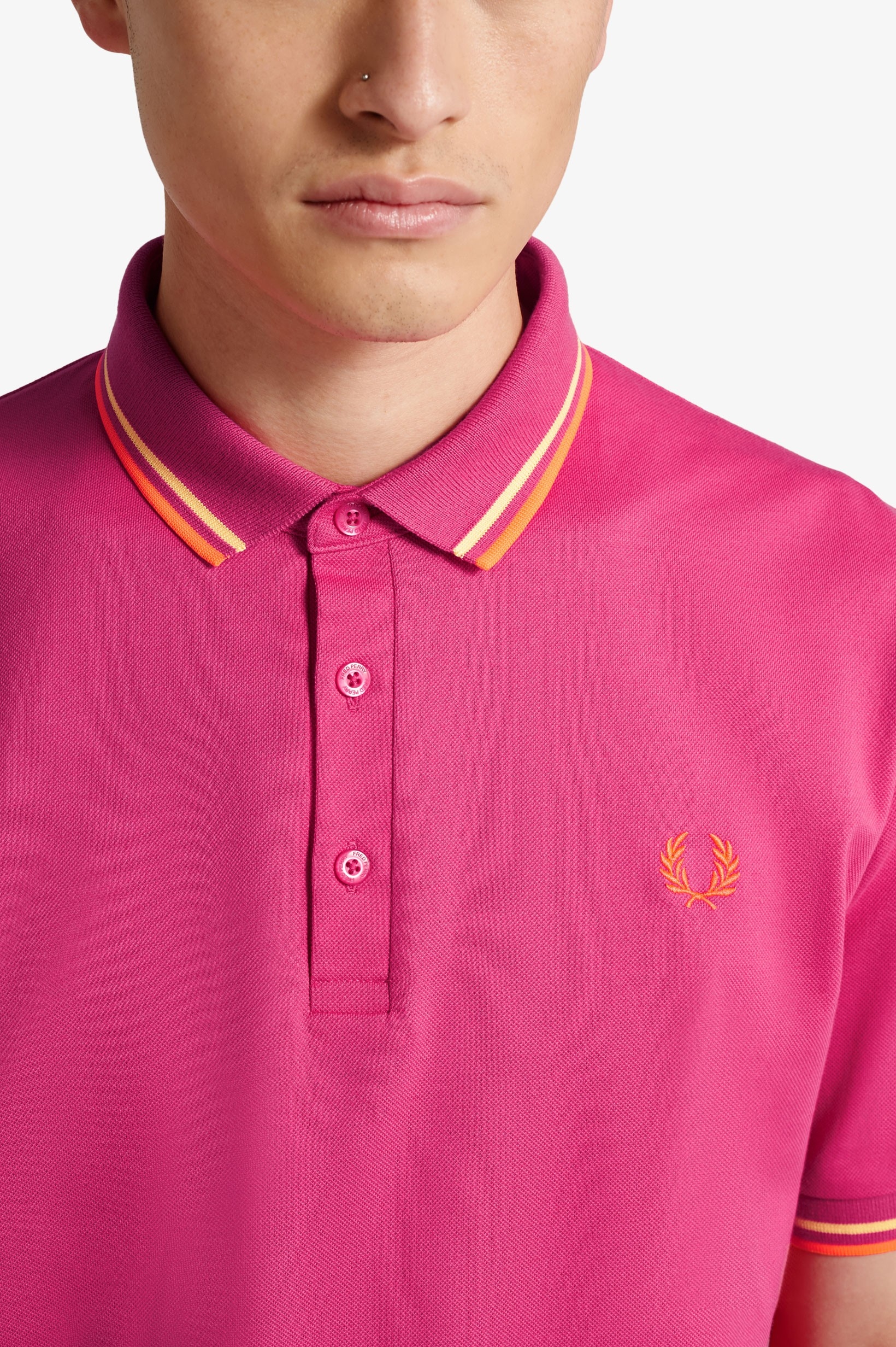 Fred Perry 經典日本製 M102 Polo 衫 - 桃紅