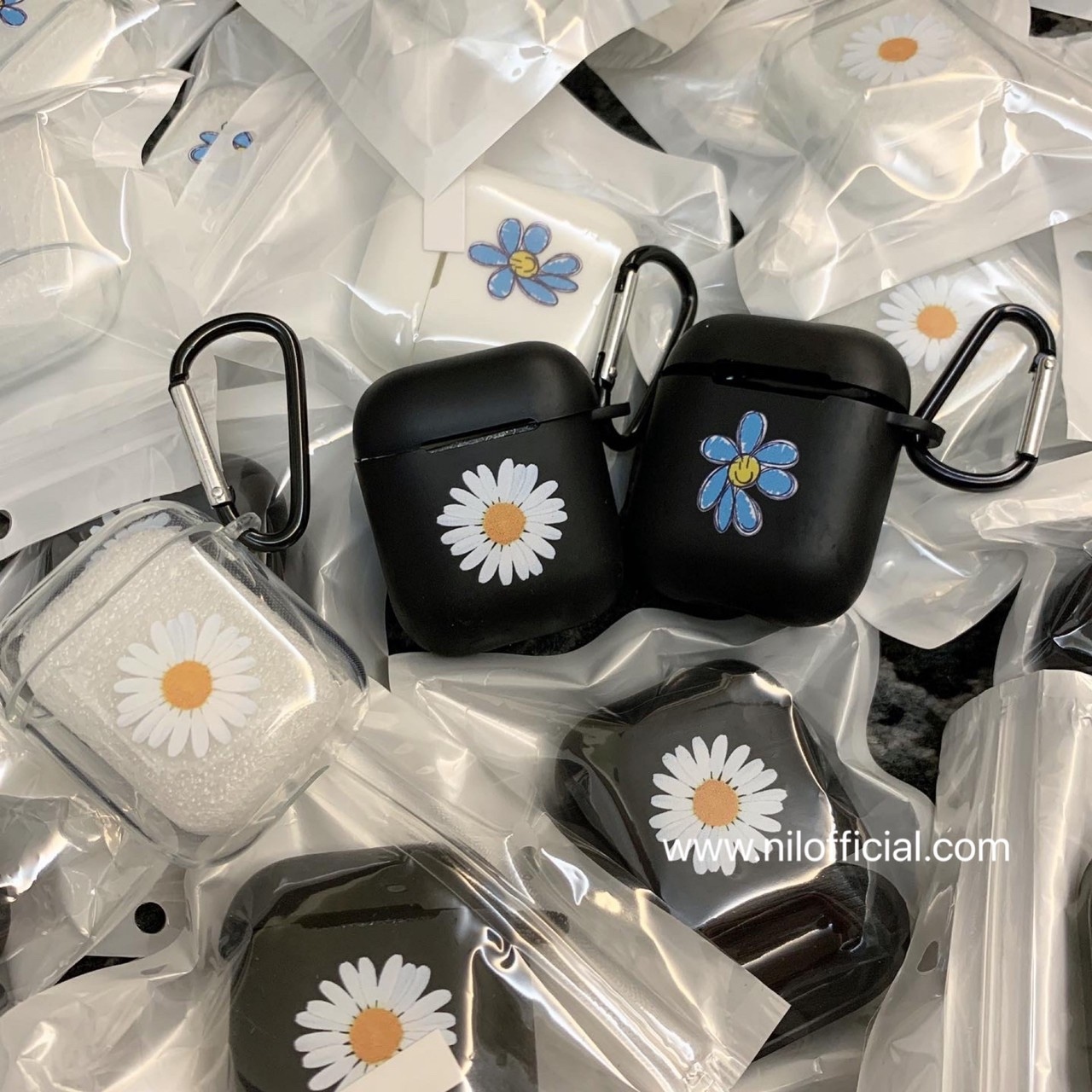 現貨 韓國 翻玩 濟州島 air pods case 雛菊 小花 耳機套