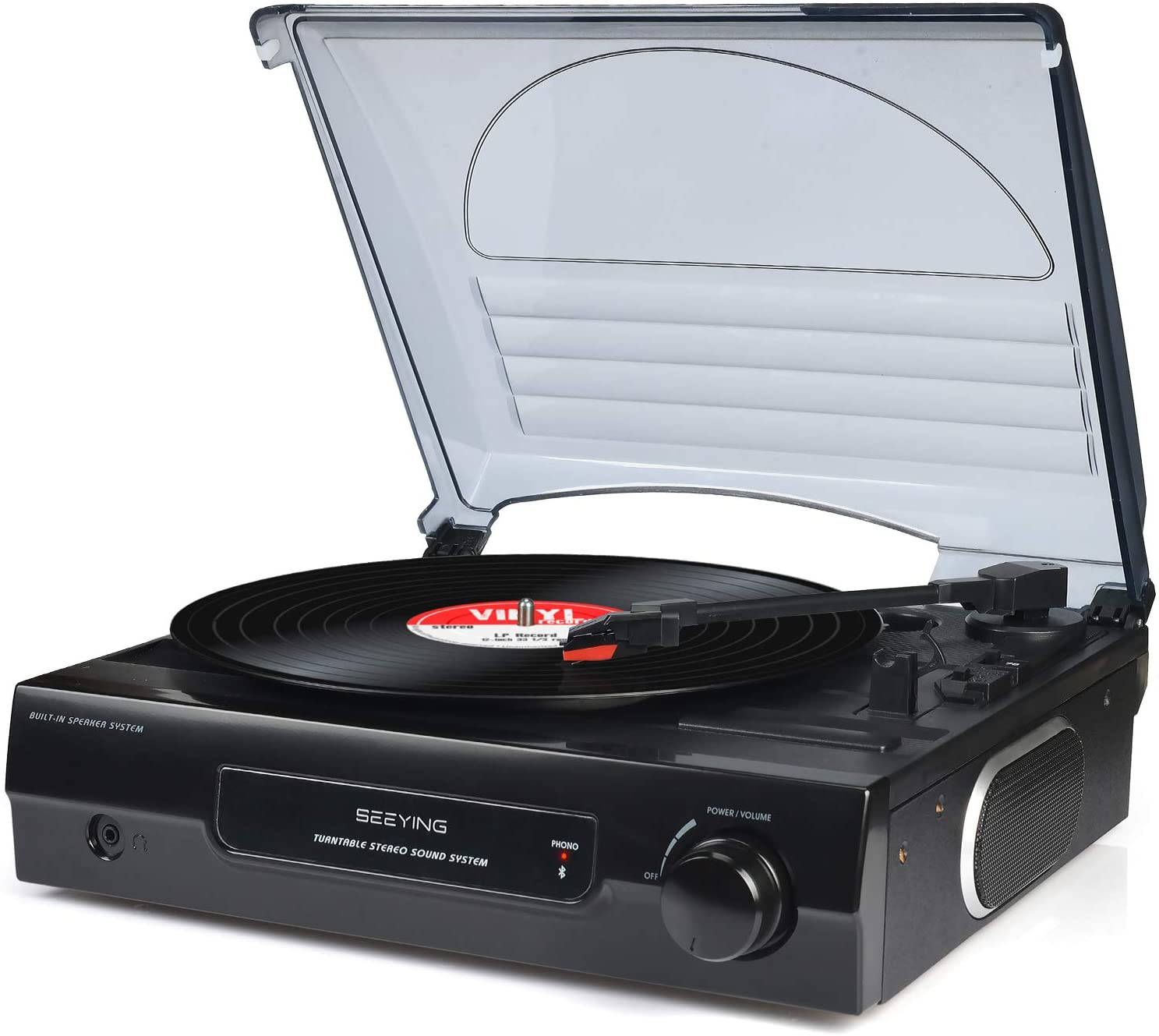 原裝進口 SeeYing Bluetooth 高解析音質立體聲黑膠唱盤